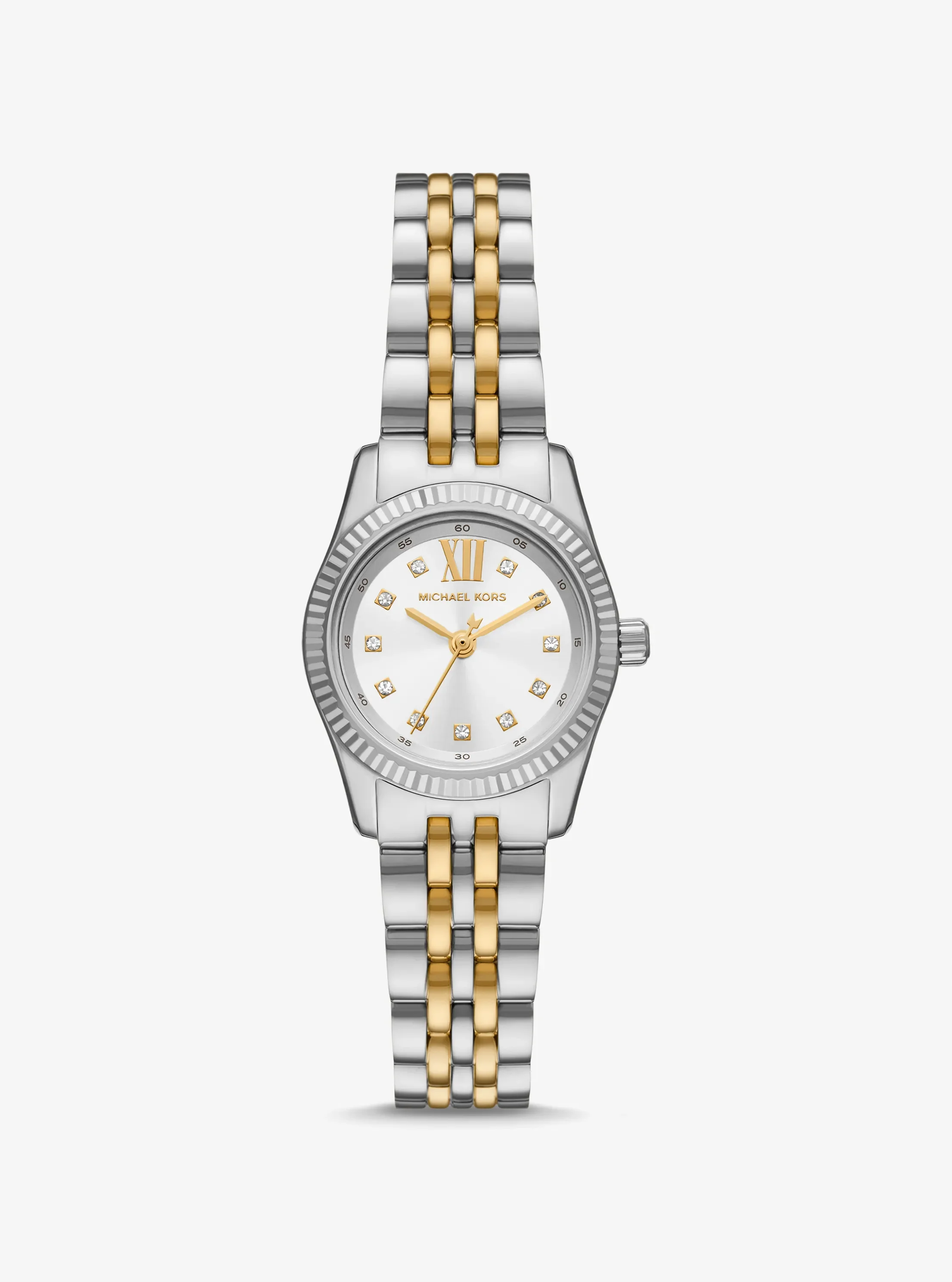 Женские часы Michael Kors Petite Lexington Pavé Two-Tone Watch, цвет: Двухцветный