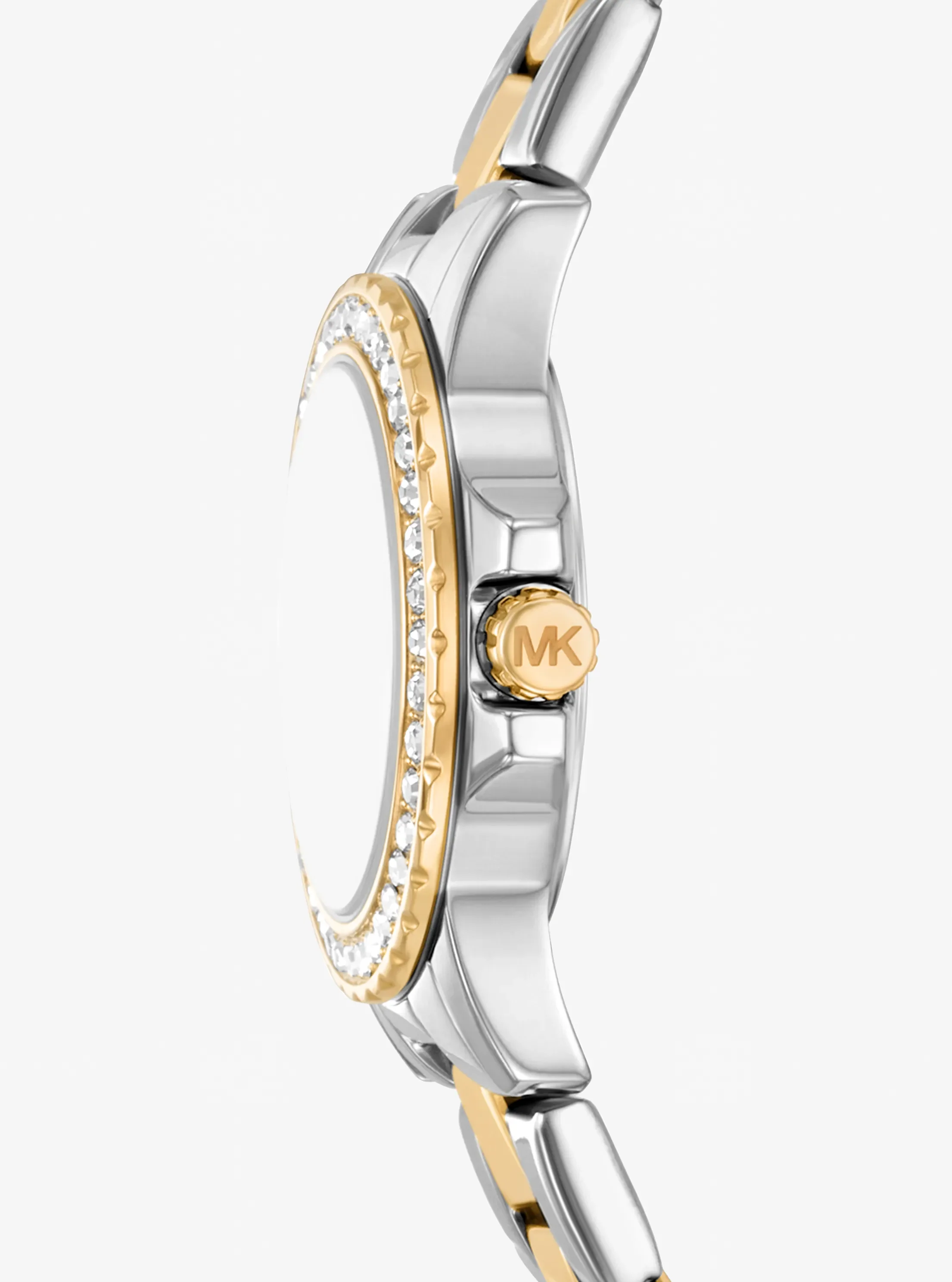 Часы Michael Kors Petite Everest Two-Tone Watch and Pavé Bangle Jewelry Gift Set, цвет: Двухцветный — фото 2