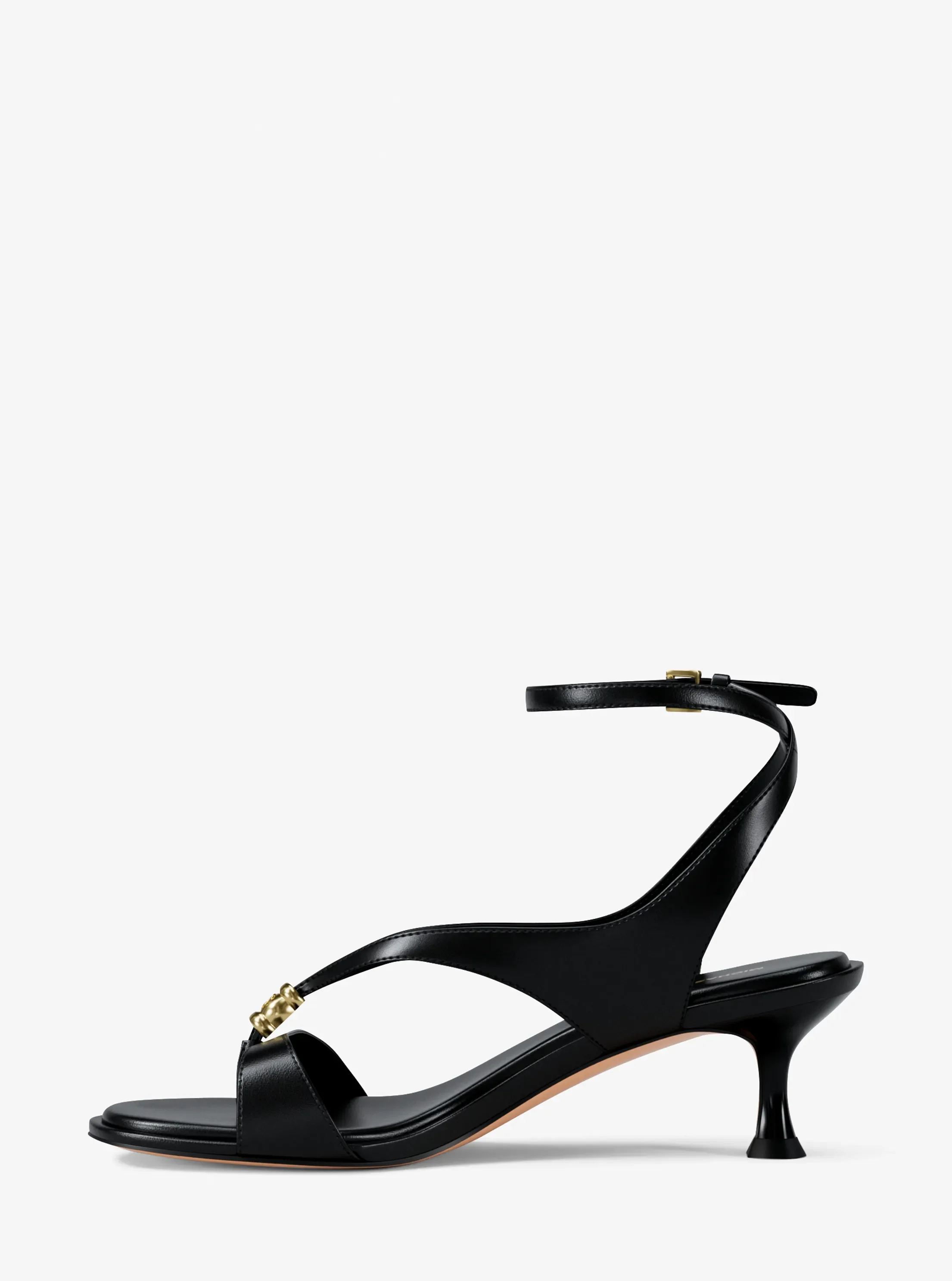 Женские сандалии Michael Kors Cherie Leather Sandal, цвет: Чёрный — фото 3
