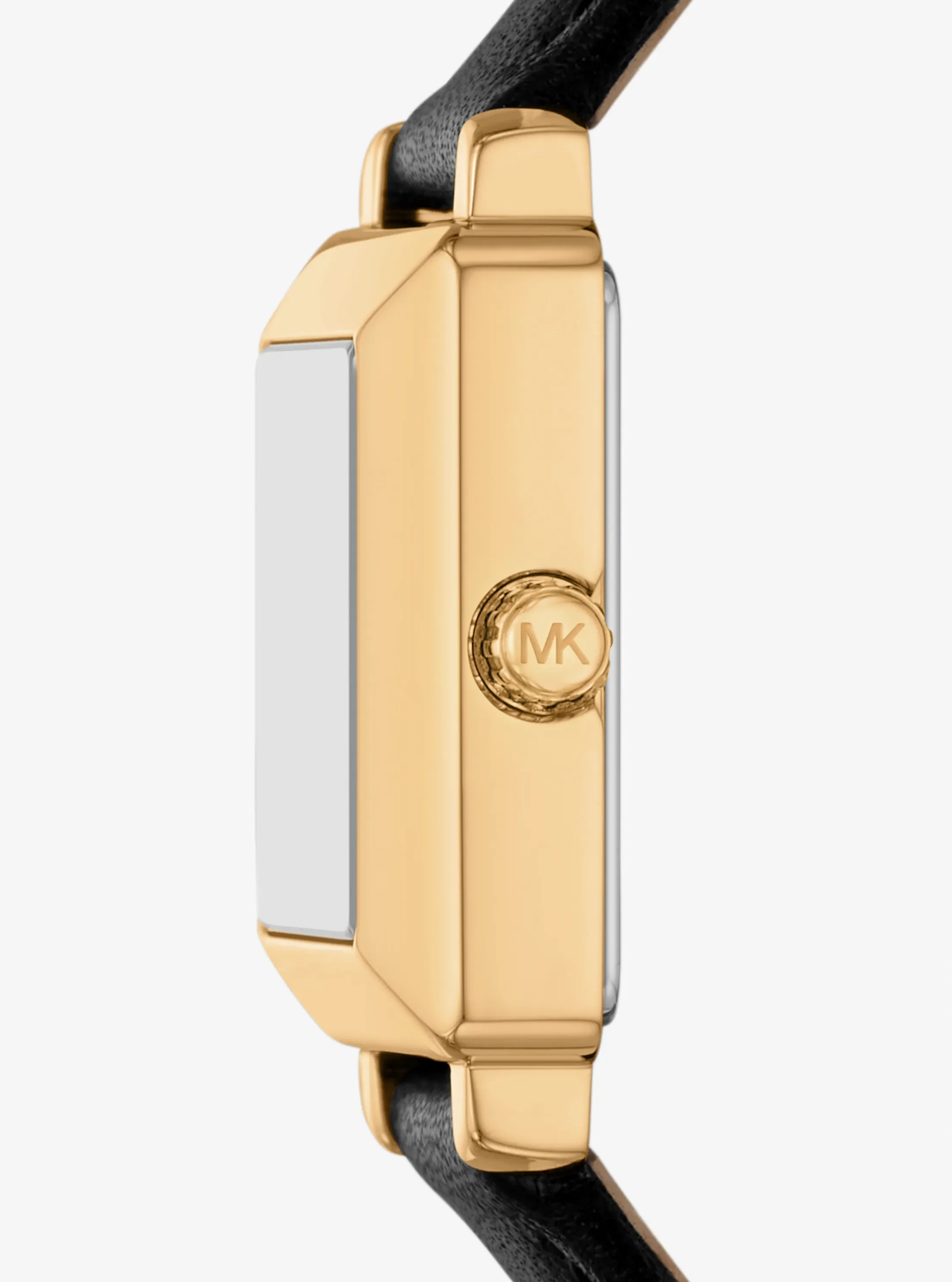 Часы Michael Kors Mini Gwynn Gold-Tone and Leather Watch — фото 2