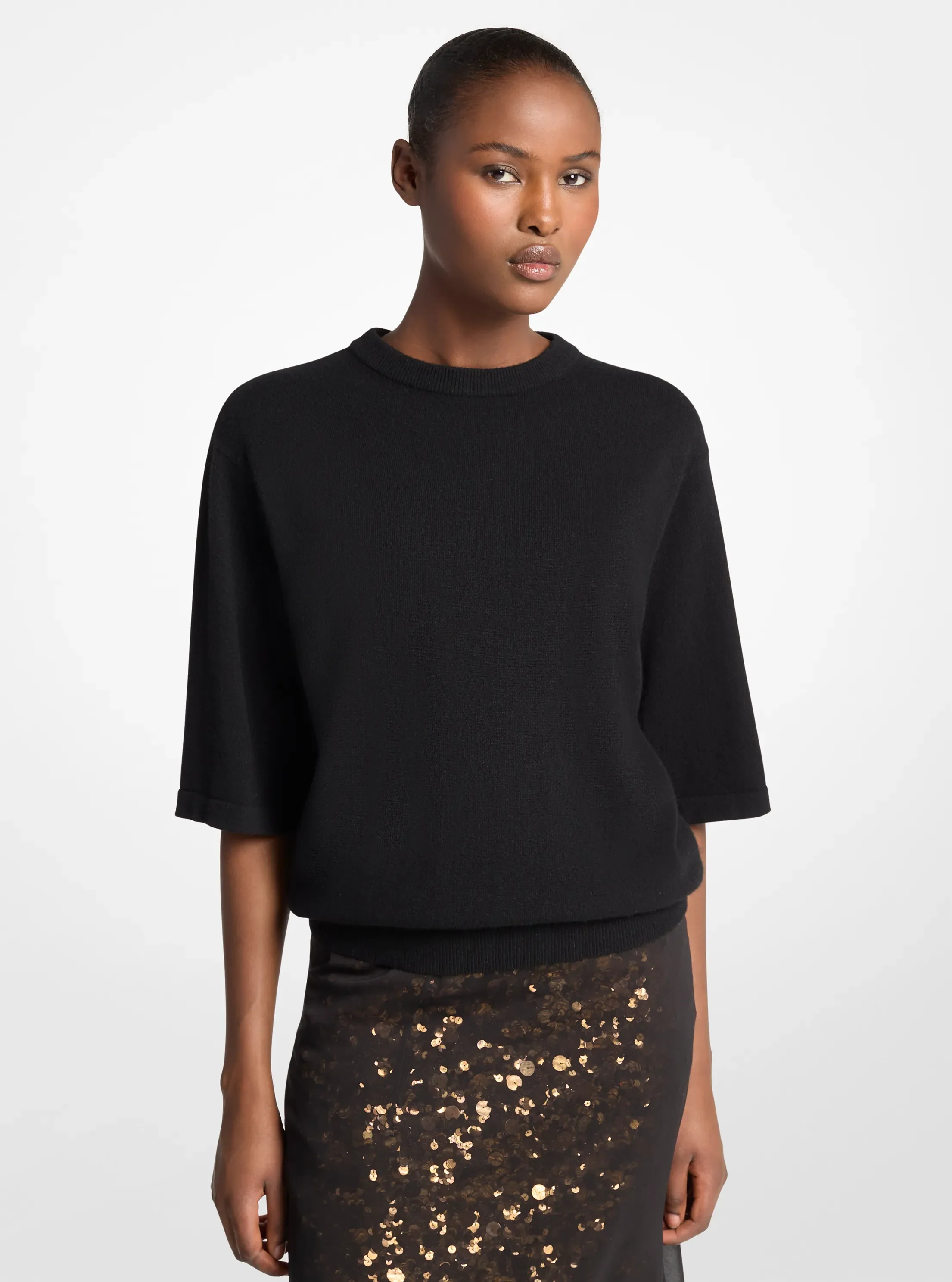 Футболка Michael Kors Cashmere, цвет: Чёрный