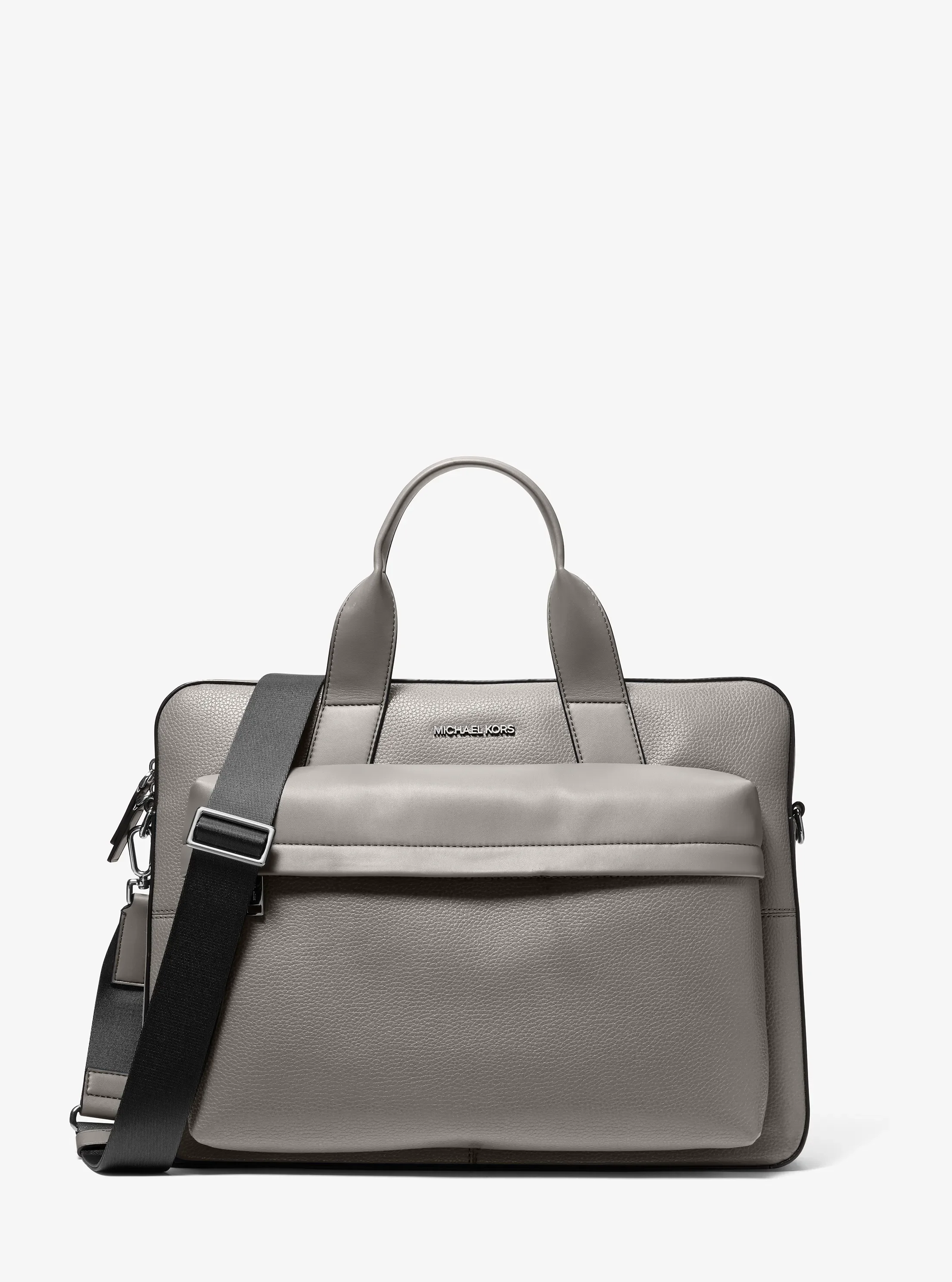 Портфели Michael Kors Pacey Medium Pebbled Leather Pocket, цвет: Жемчужный серый
