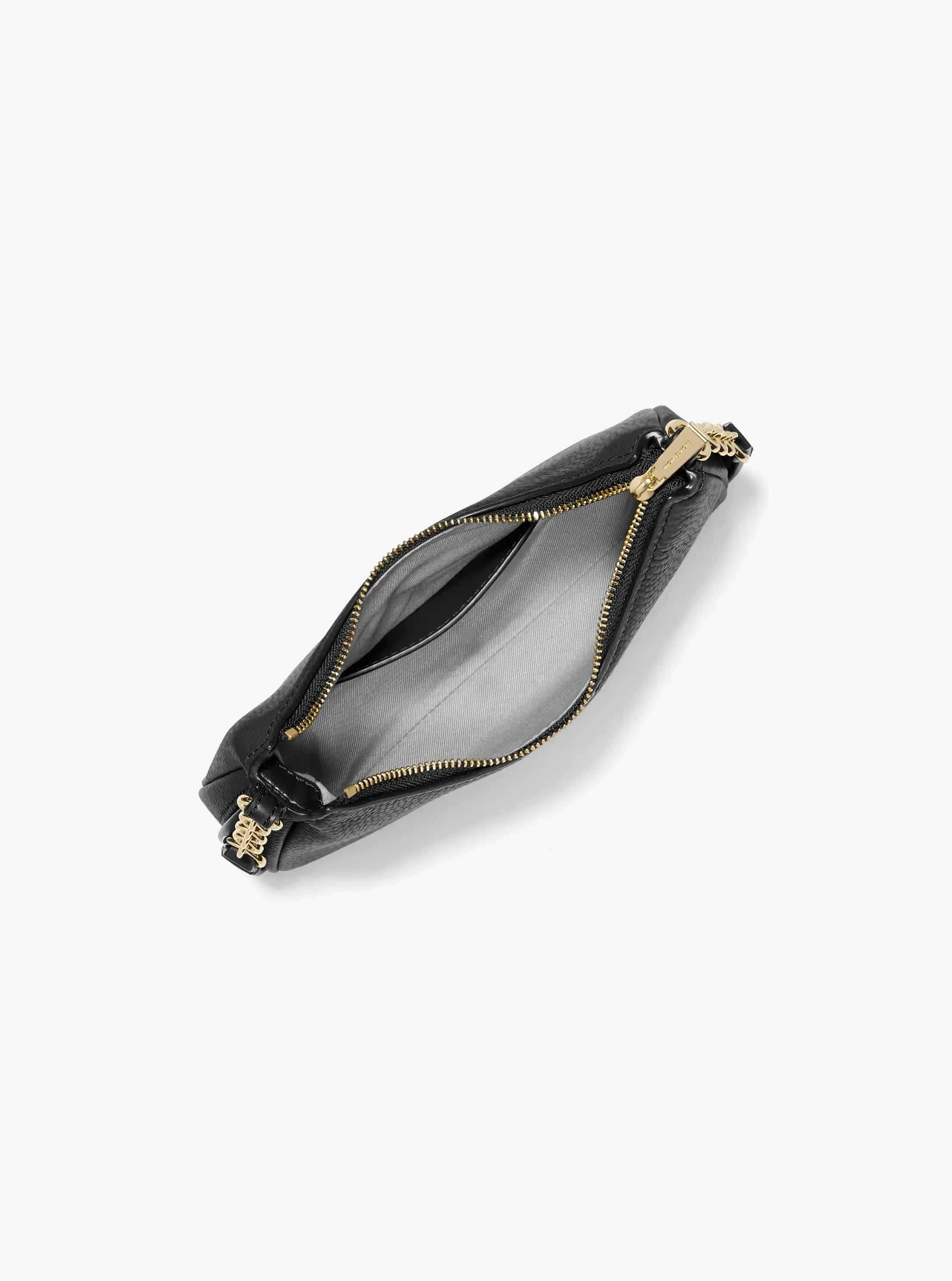 Женская сумка Michael Kors Nolita Extra-Small Pebbled Leather Chain Pochette, цвет: Чёрный — фото 2