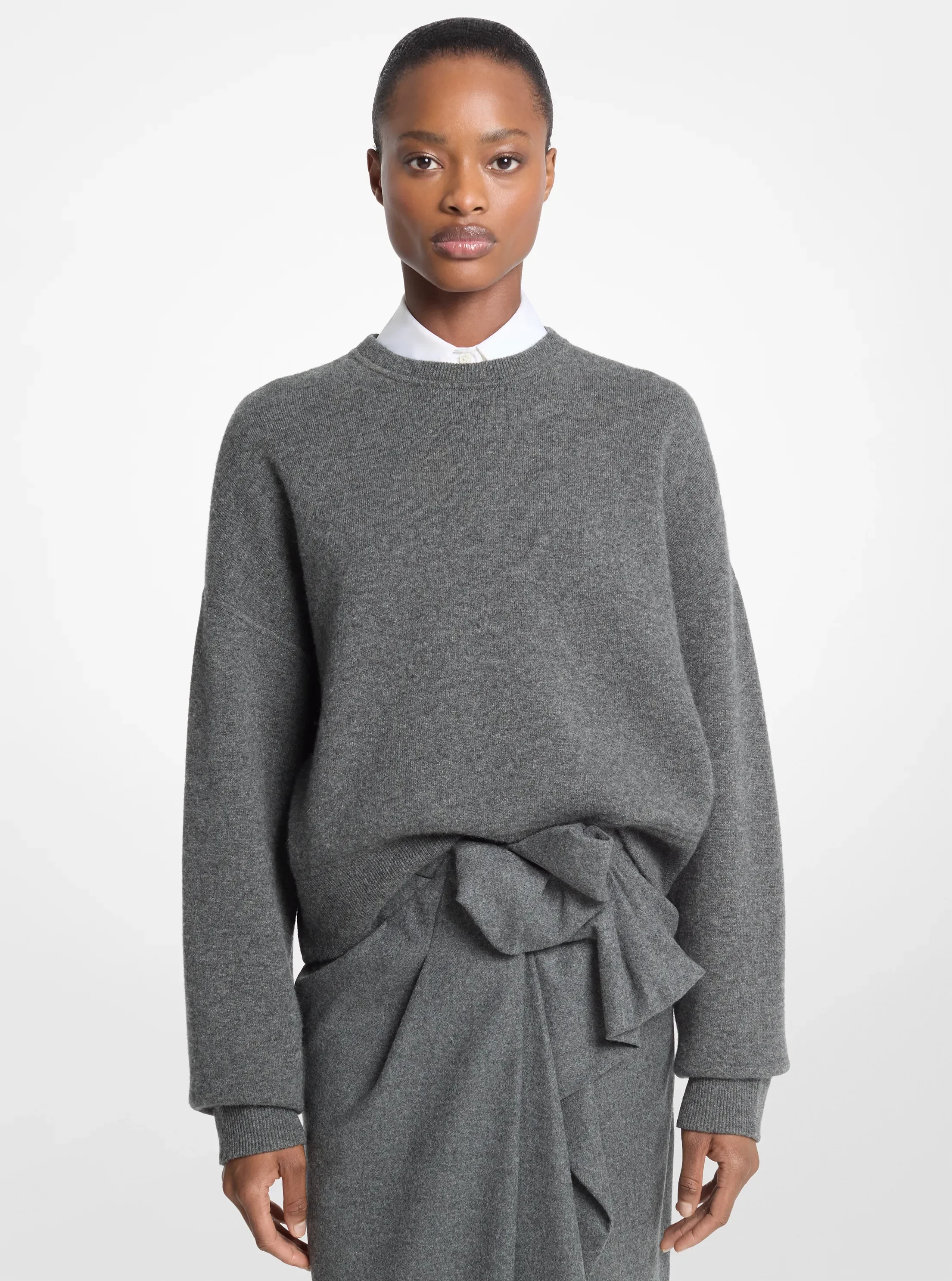 Женские свитеры Michael Kors Drop Shoulder Cashmere Blend Sweater