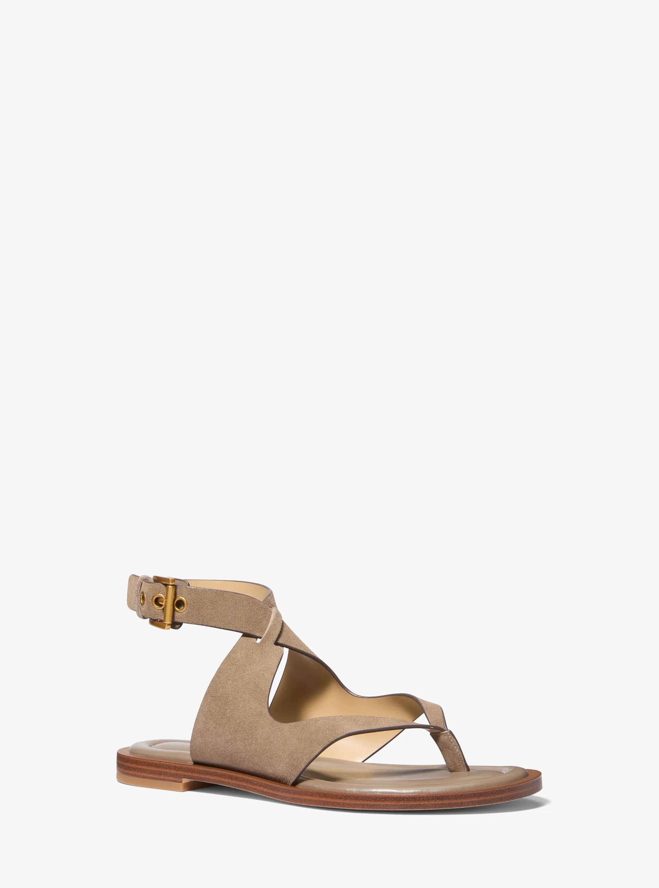 MK Sandale à lanières Irene en daim - Naturel - Michael Kors