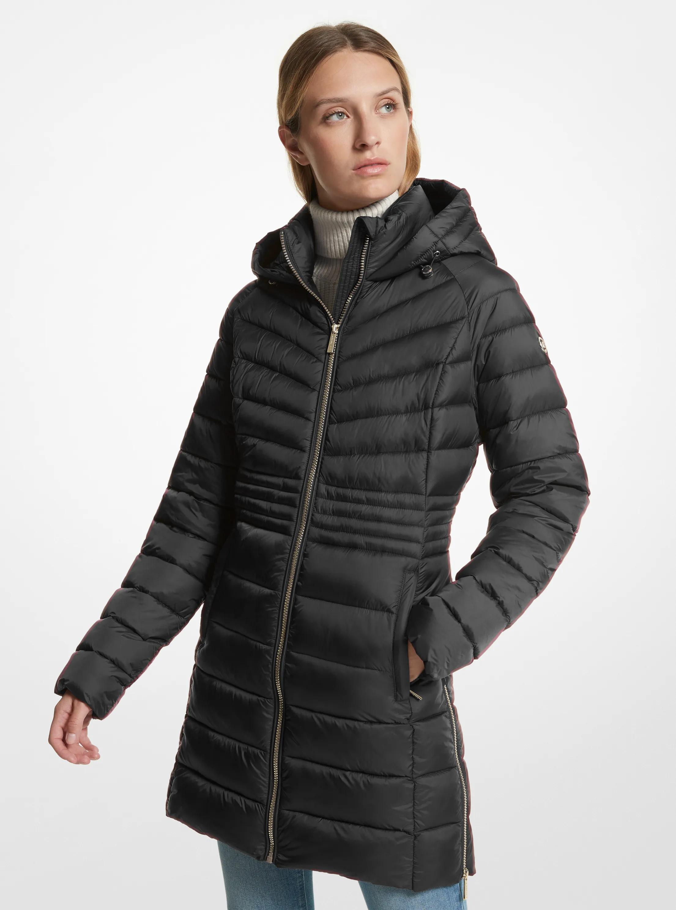 Abrigo acolchado de nailon in NEGRO | Michael Kors