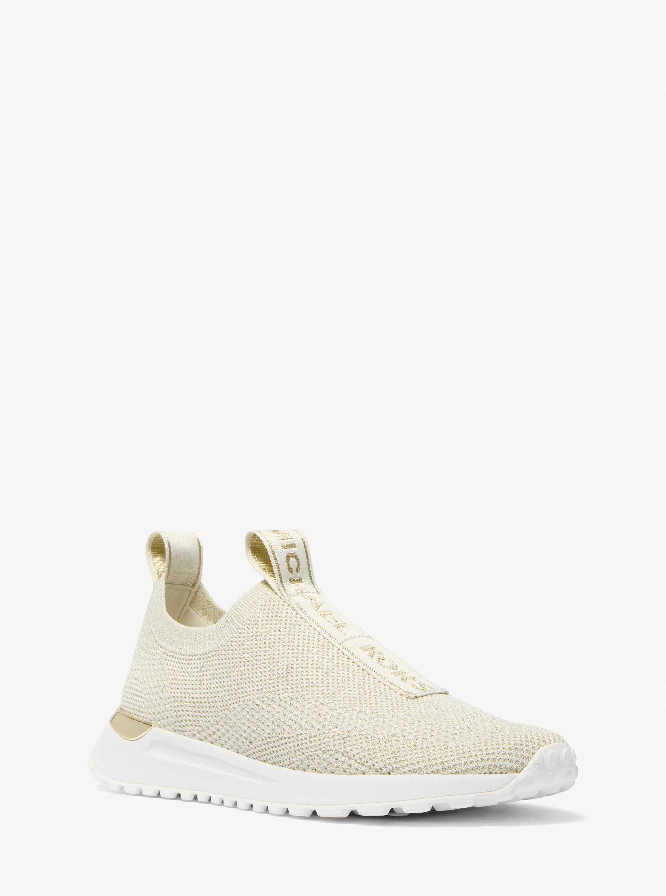 Espadrille &agrave; enfiler Bodie en tricot m&eacute;tallis&eacute; in OR P&Acirc;LE | Michael Kors