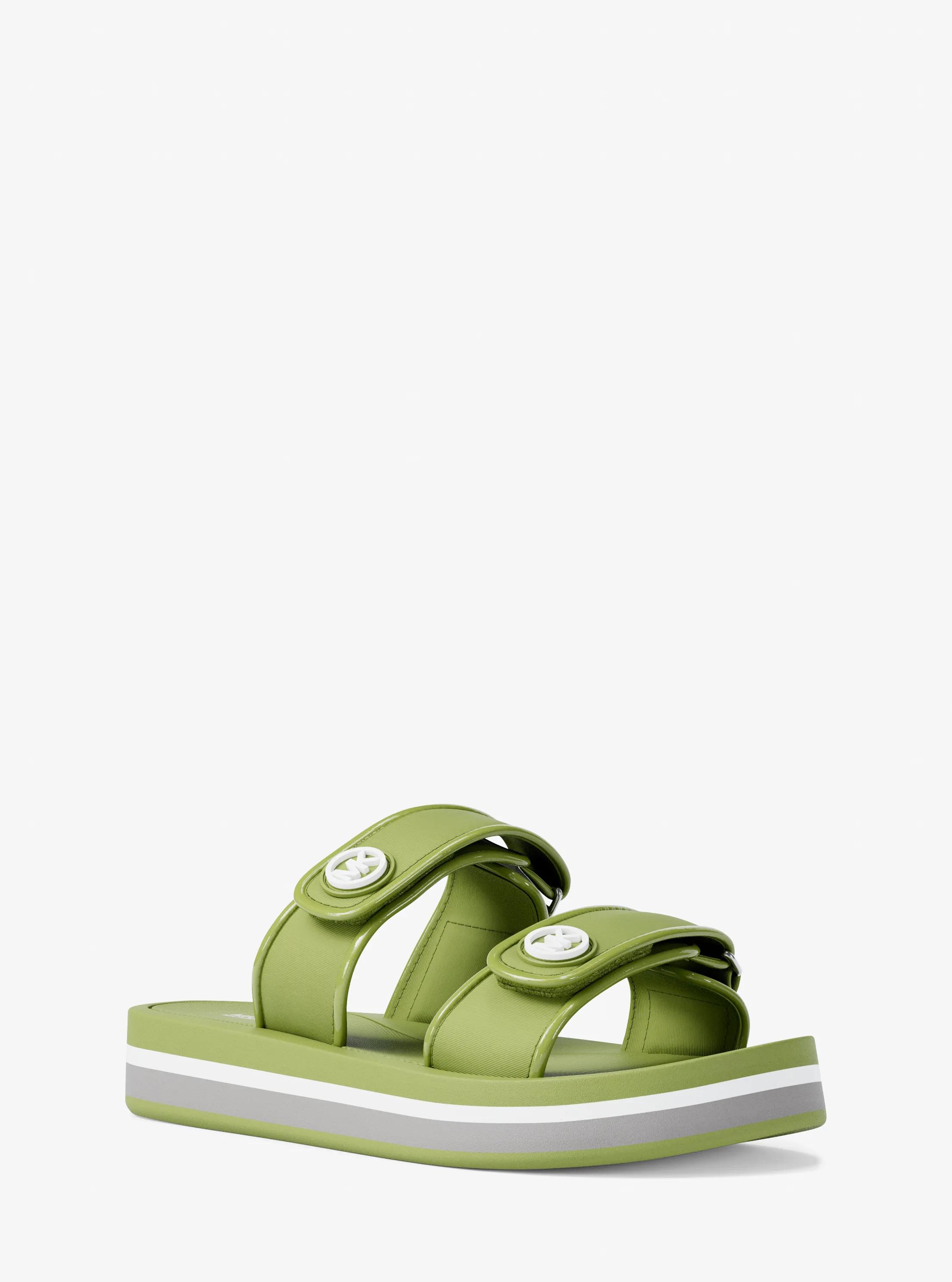 Foster Scuba Slide Sandal in LIME | Michael Kors