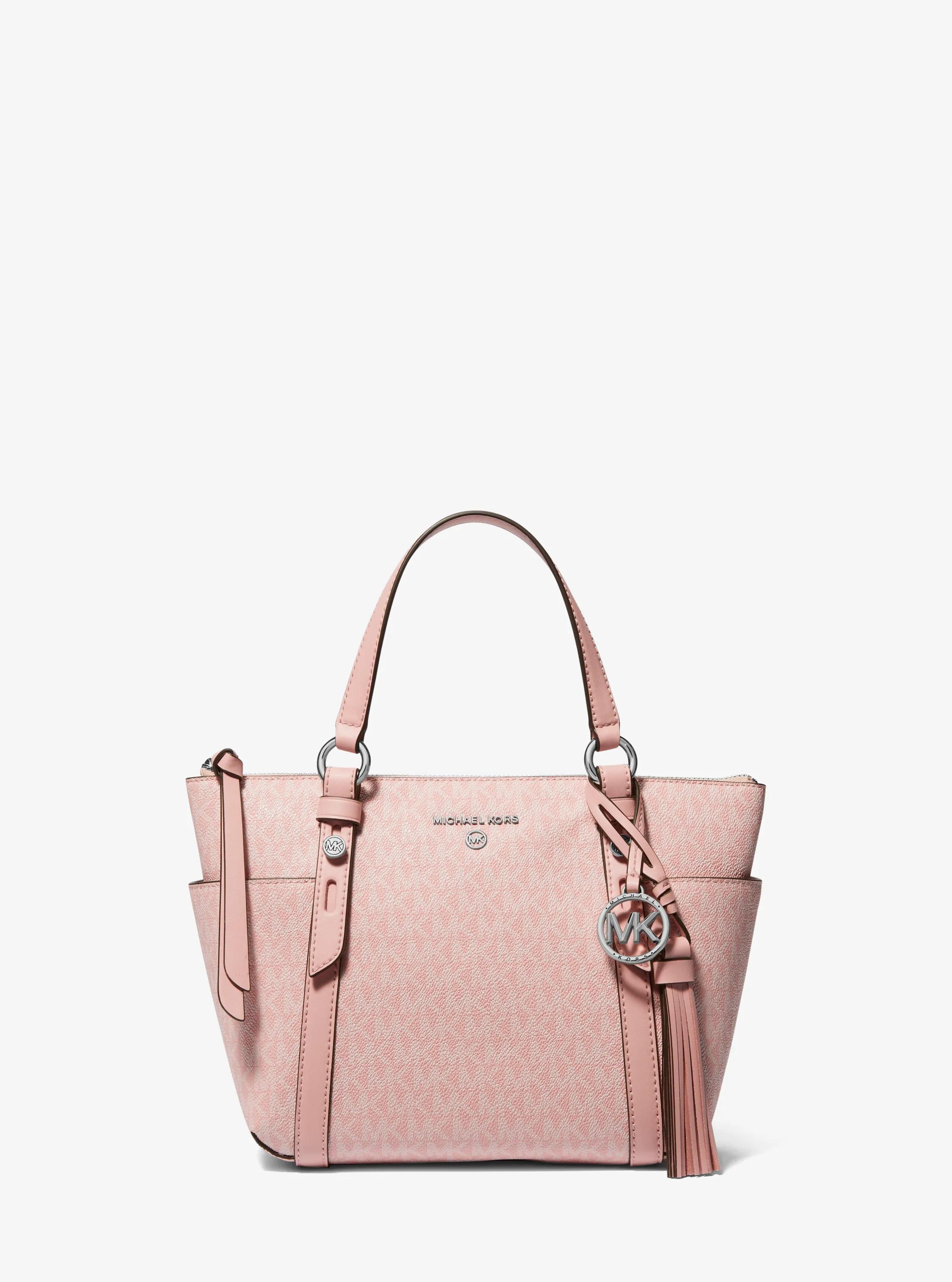 Bolso tote Sullivan peque&ntilde;o con cremallera superior y logotipo in ROSA | Michael Kors