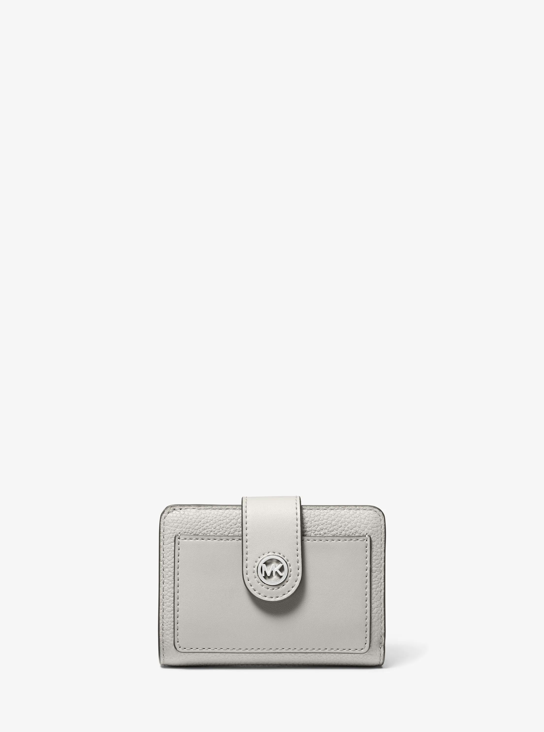 Mercer Small Leather Wallet in ALUMINUM | Michael Kors