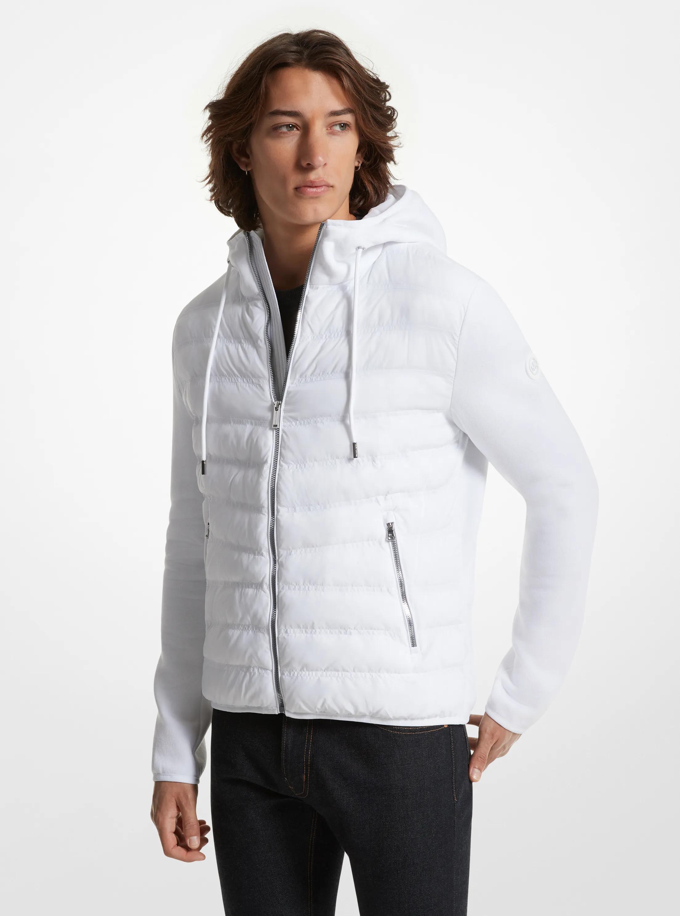 Chaqueta acolchada Galway de materiales mixtos in BLANCO | Michael Kors