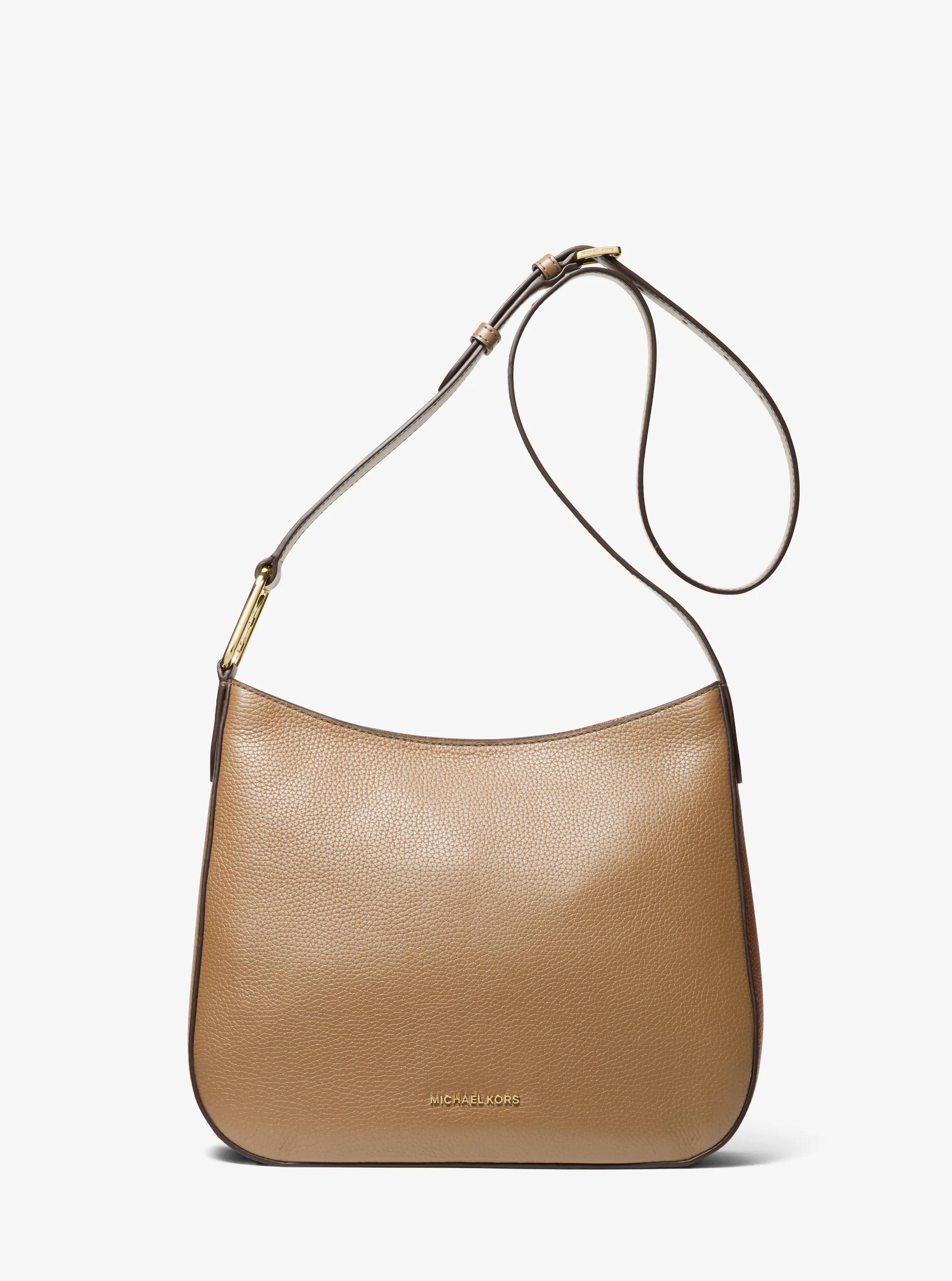 Kensington Large Pebbled Leather Crossbody Bag in HUSK | Michael Kors