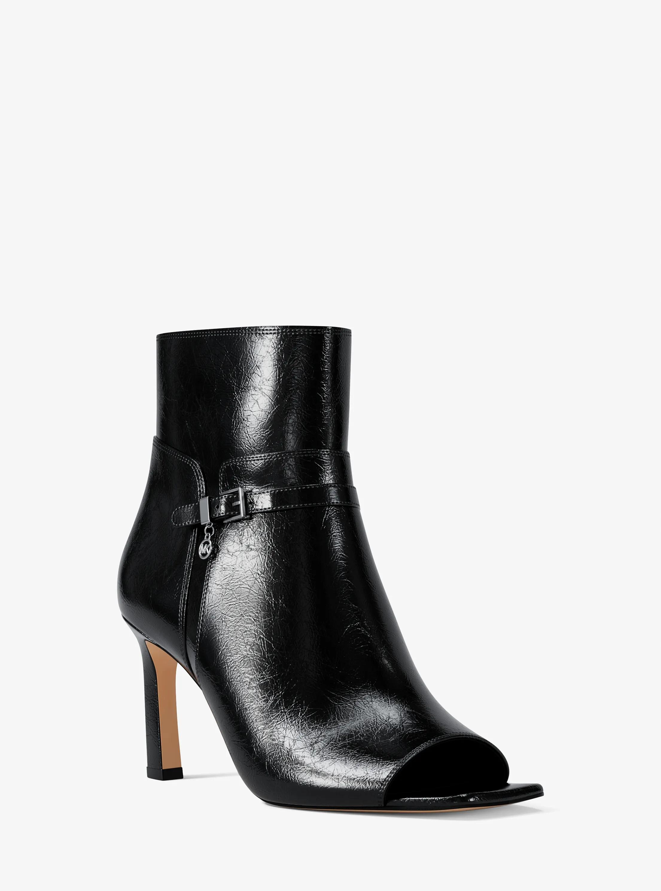 Yvette Open-Toe Boot in BLACK | Michael Kors