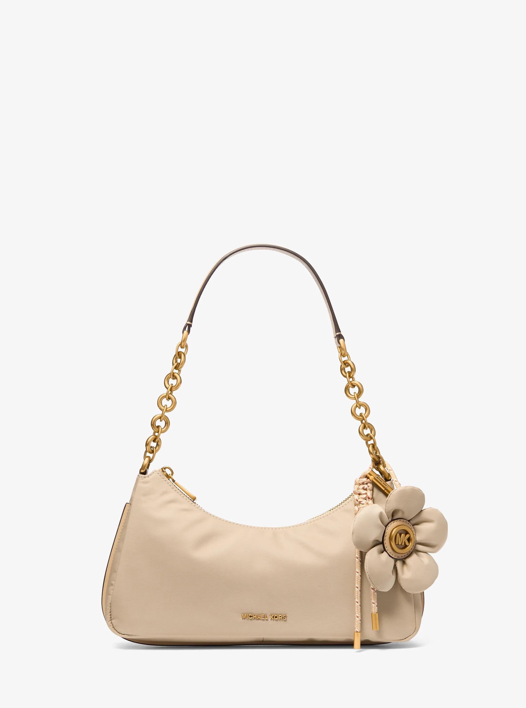 MK Pochette Nolita de taille moyenne en nylon à chaîne - Naturel - Michael Kors