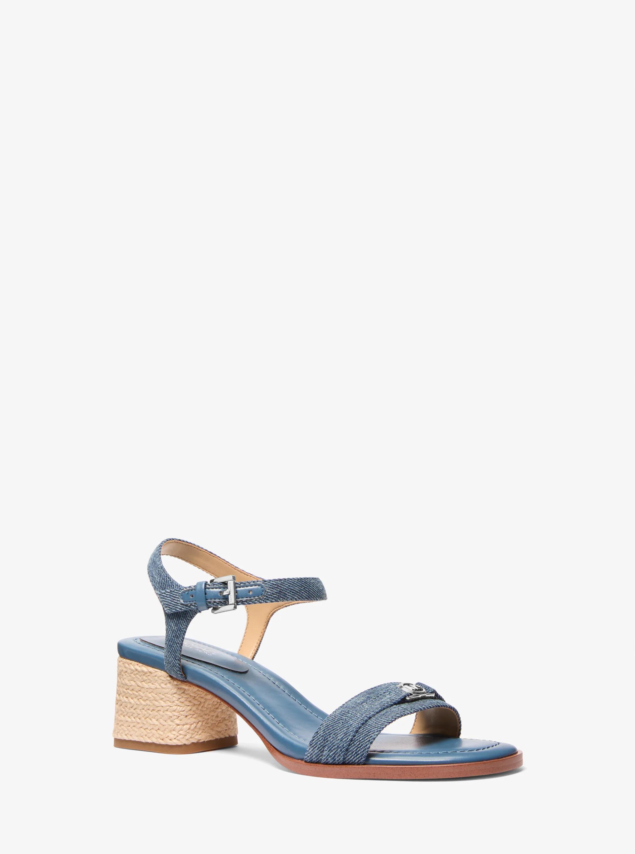 Mandy Denim Sandal in UNION WASH | Michael Kors