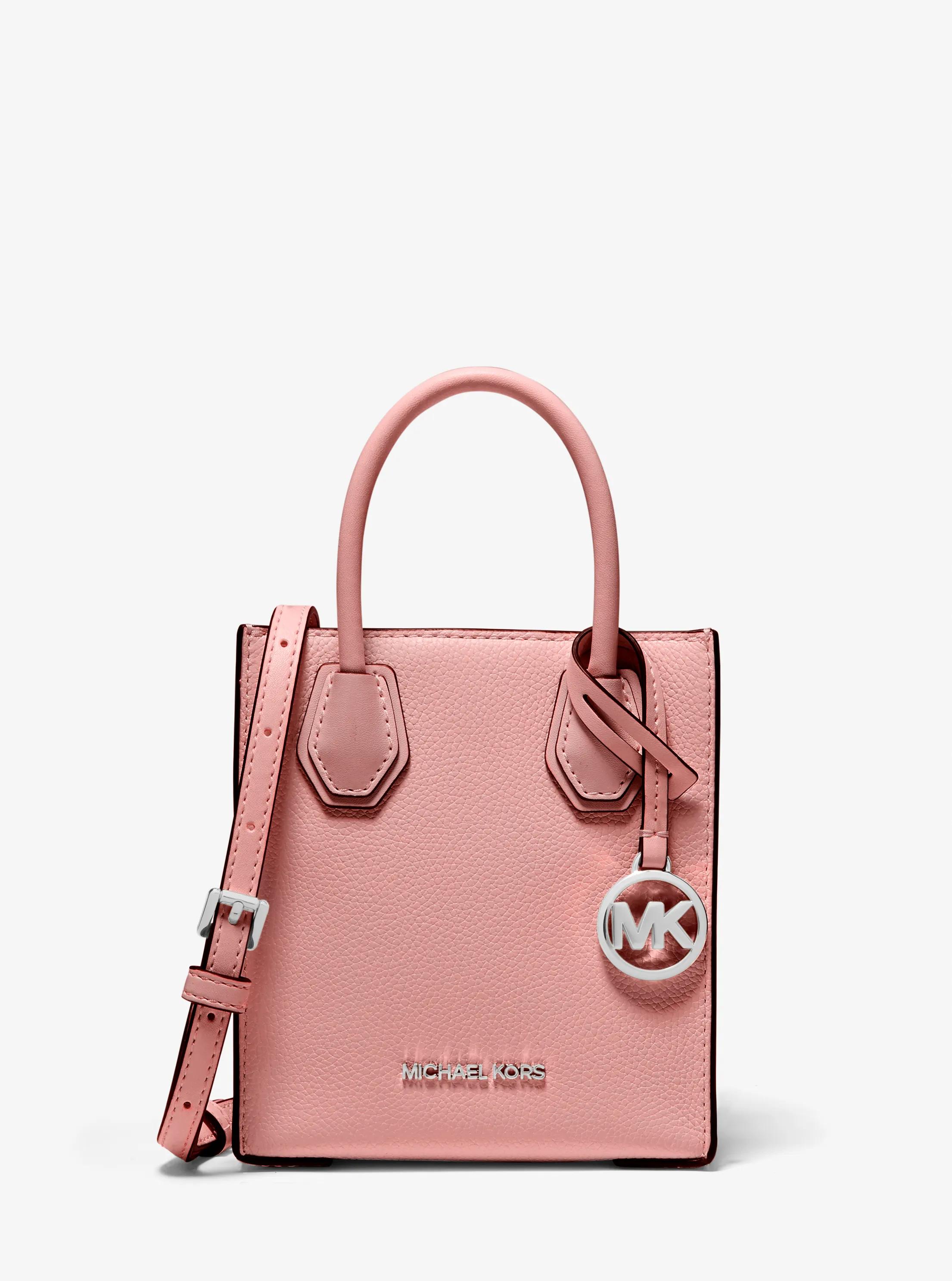 Mercer Extra-Small Pebbled Leather Crossbody Bag in PRIMROSE | Michael Kors