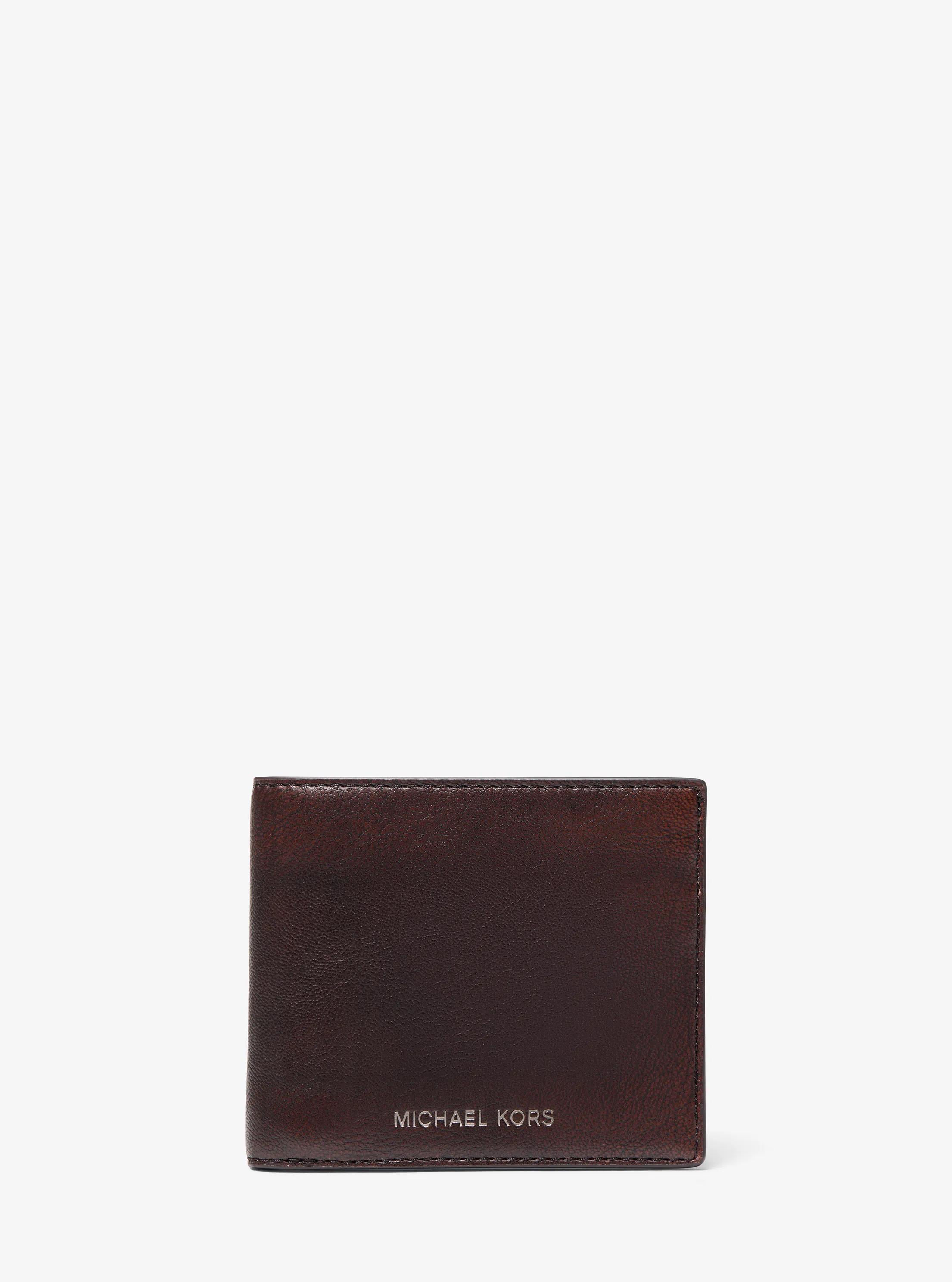 Cooper Burnished Billfold Wallet in CHOCOLATE | Michael Kors
