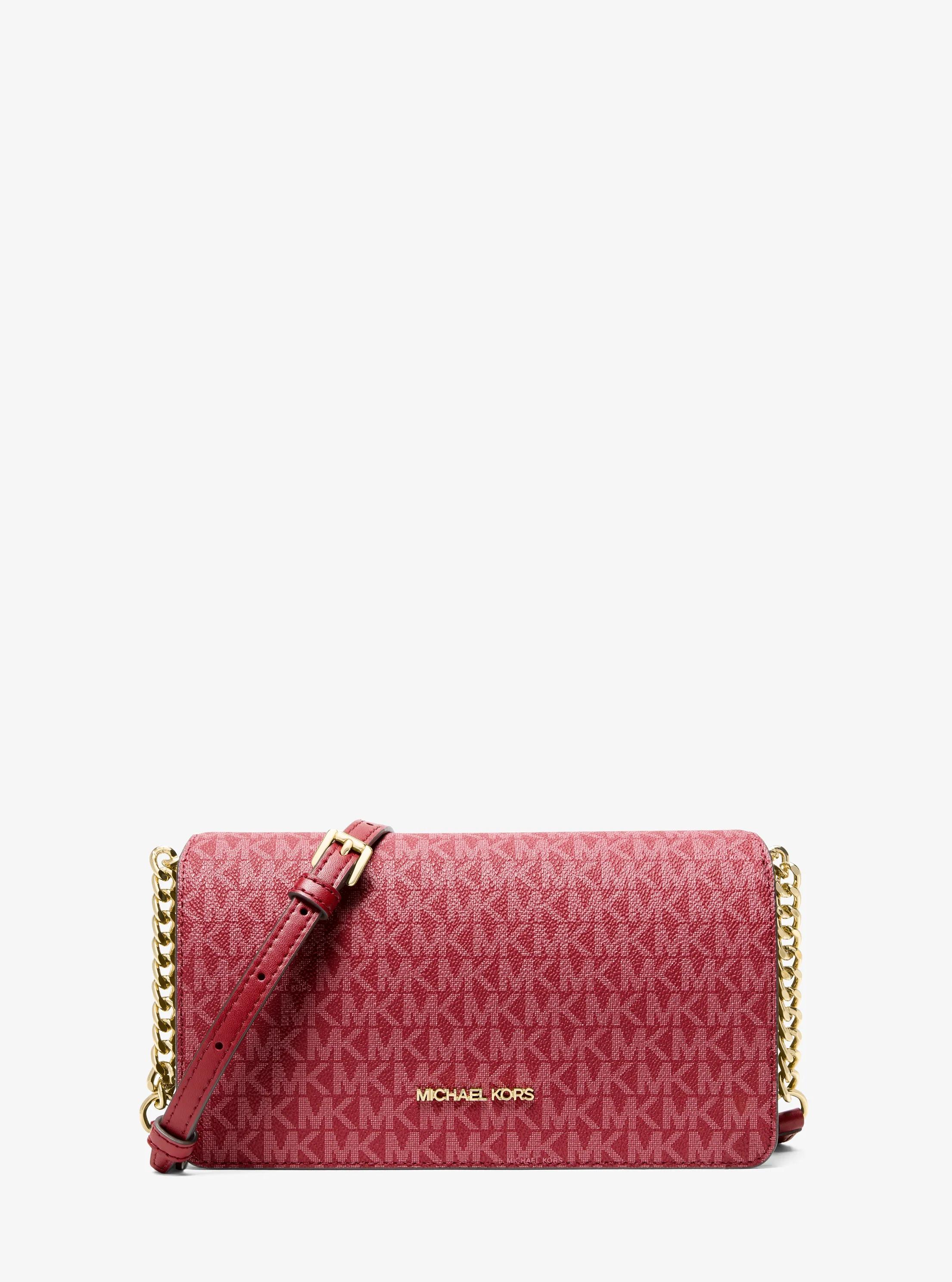 Michael Kors Jet Set Medium Signature Logo Crossbody Bag