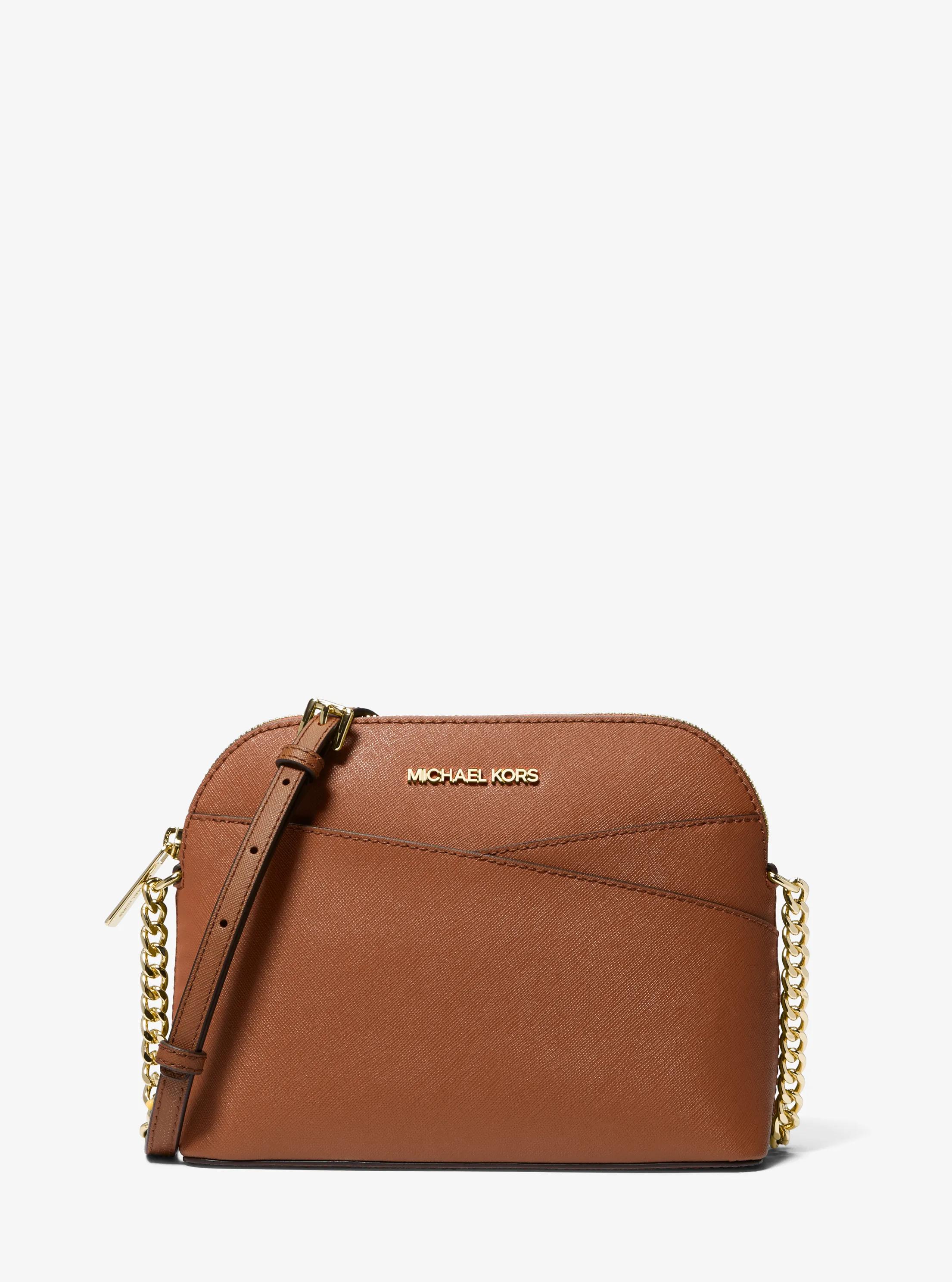 Jet Set Travel Medium Dome Crossbody Bag in LUGGAGE - Sale
