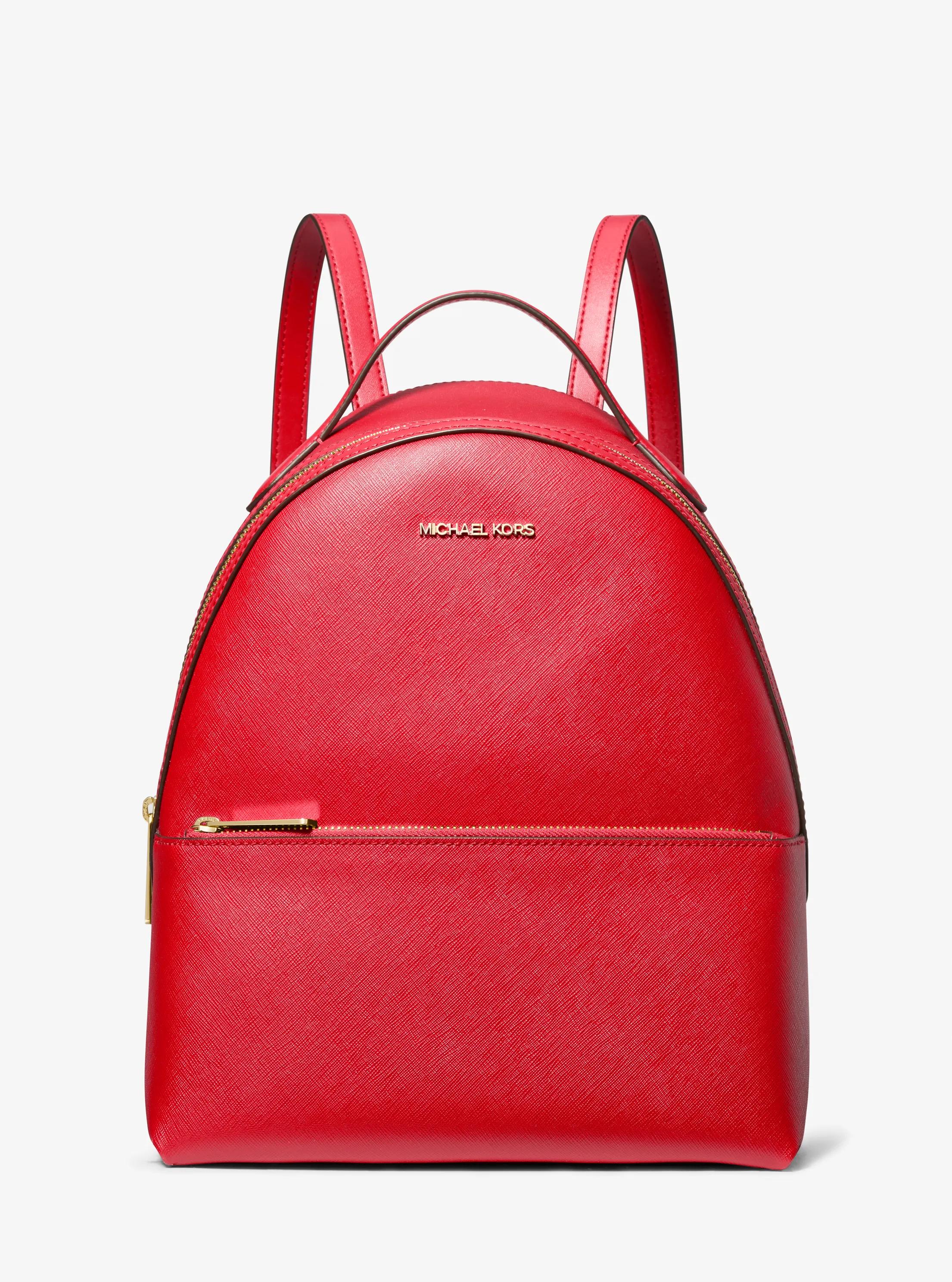 Sheila Medium Backpack in BRIGHT RED | Michael Kors