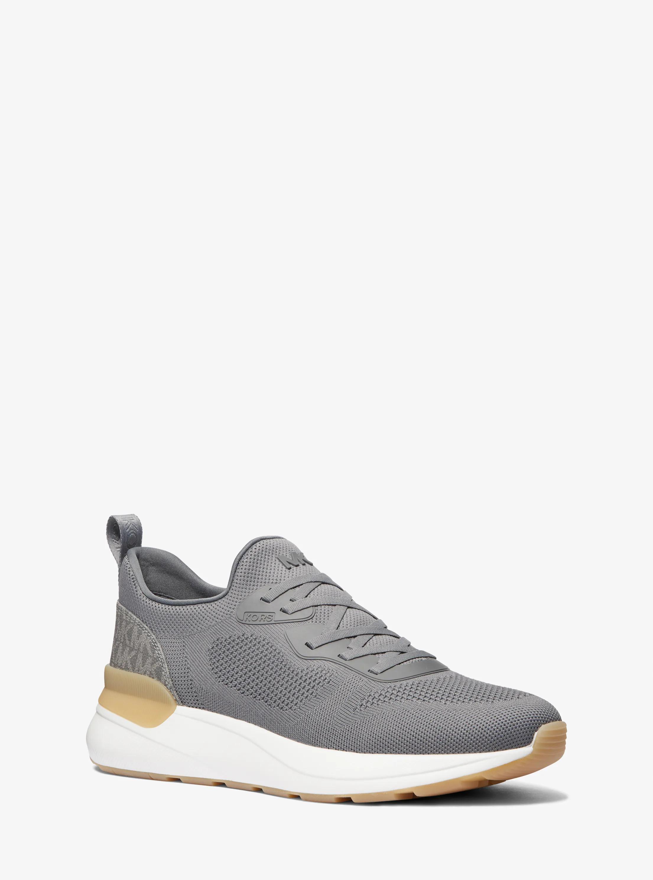 Zapatilla Trevor de punto el&aacute;stico sin cordones in GRIS PIEDRA | Michael Kors