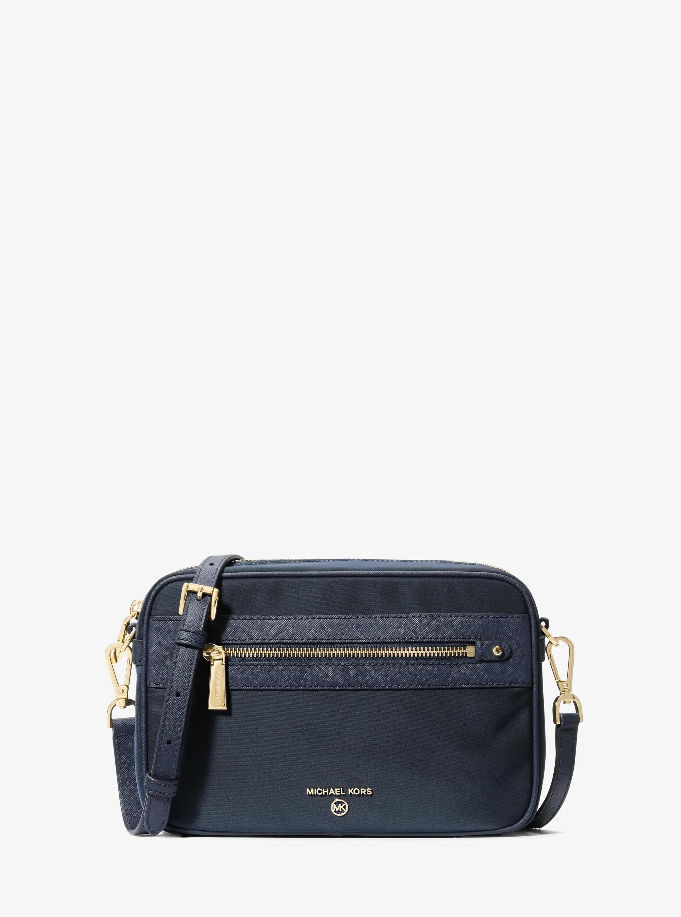 Large Nylon Gabardine Crossbody Bag