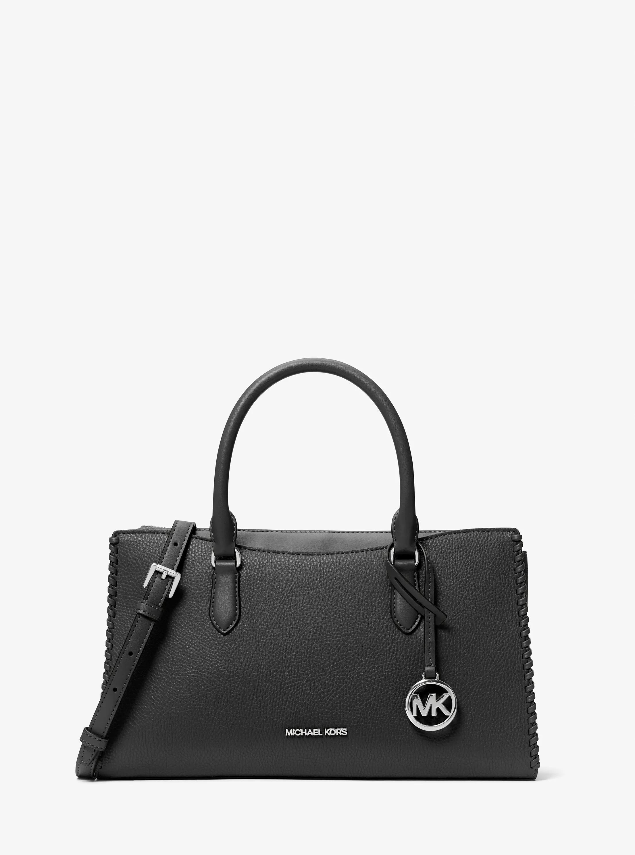 Arden Medium Top-Zip Satchel in BLACK | Michael Kors