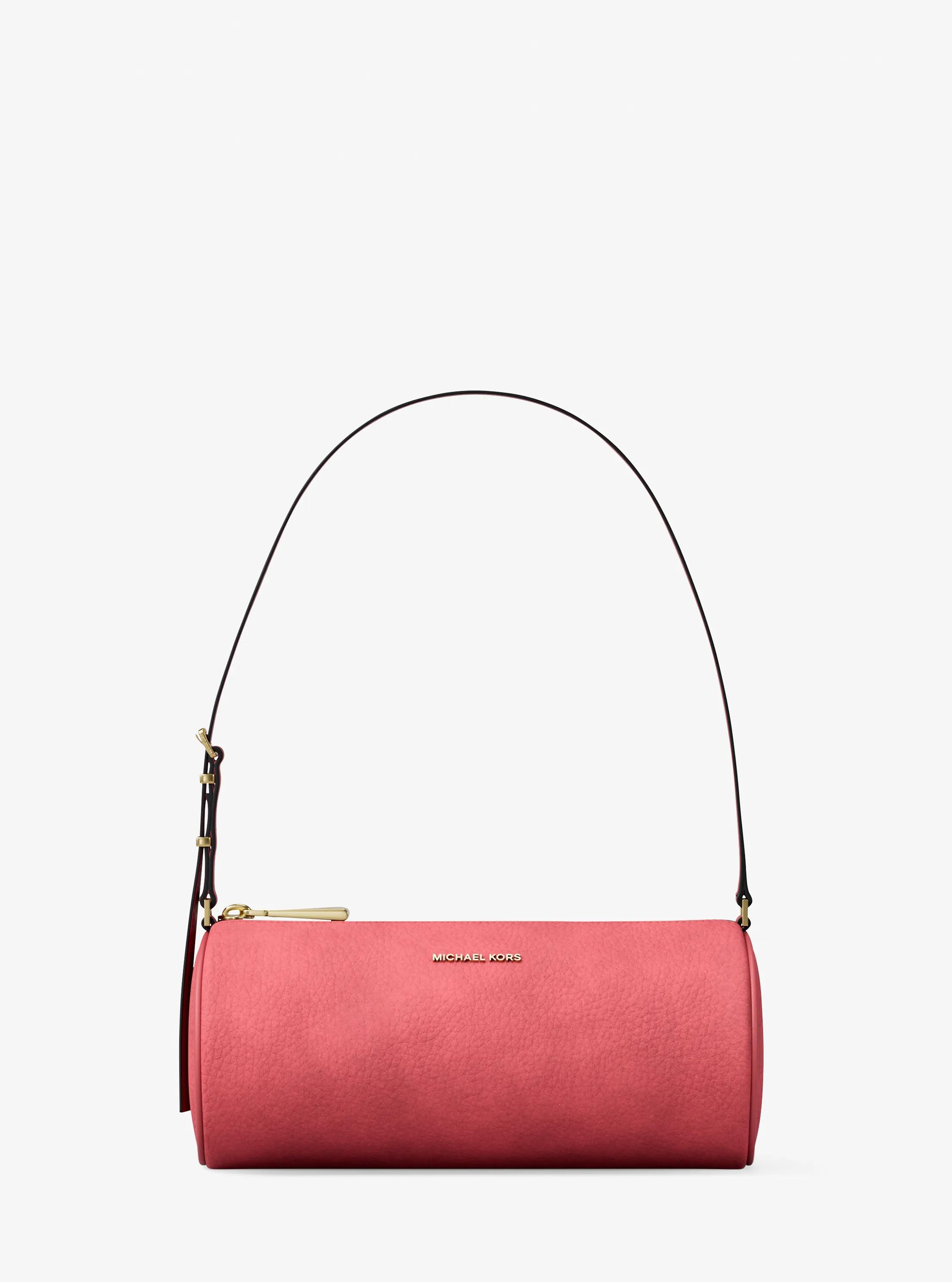 MK Petite pochette cylindrique Izzy en nubuck - Rose - Michael Kors