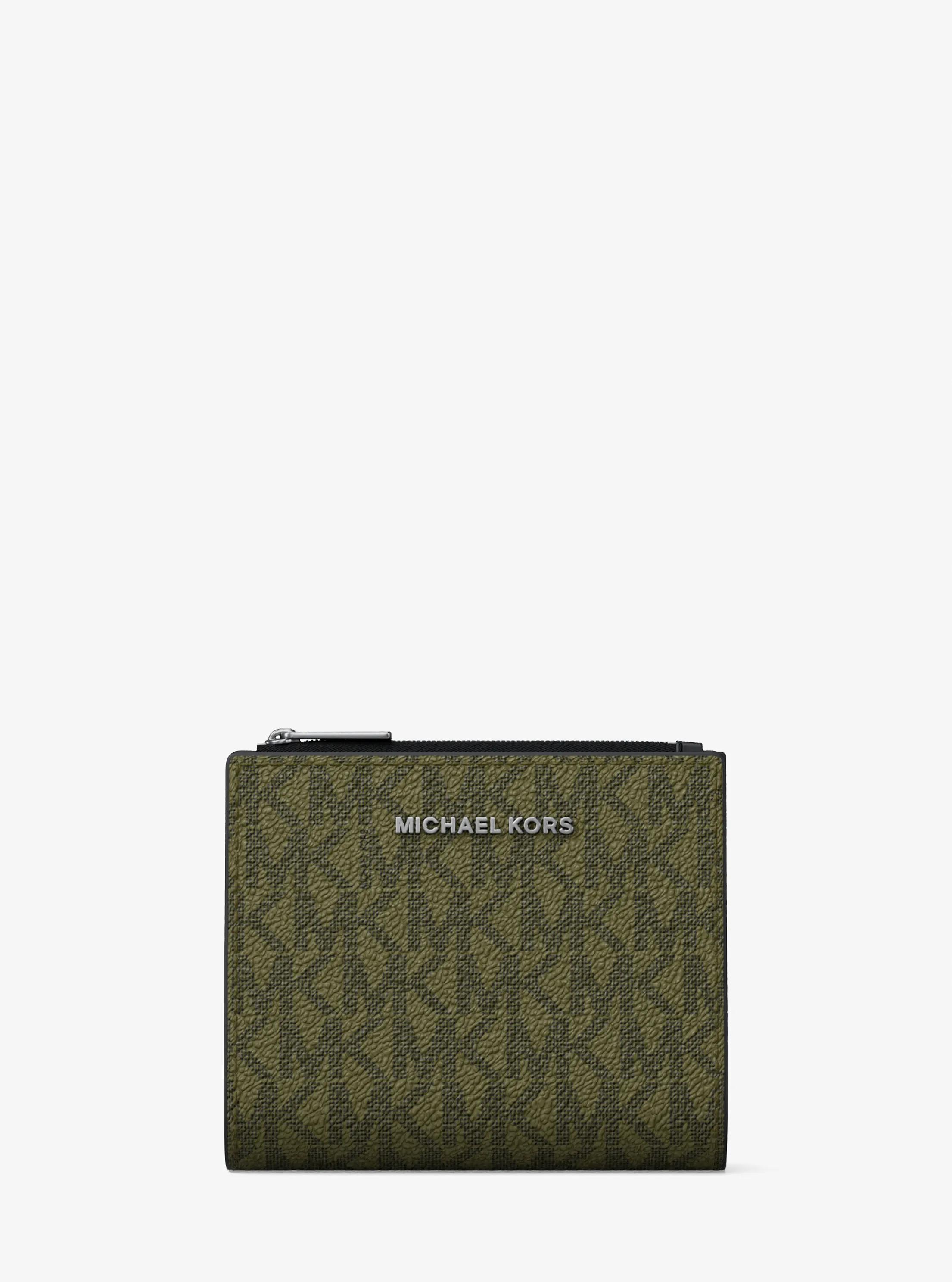 MK Portefeuille Hudson à logo Signature - Vert - Michael Kors
