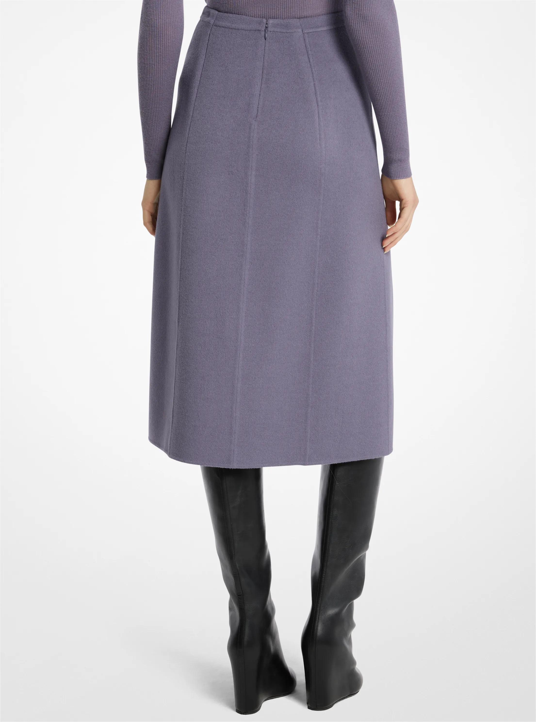Michael Kors Collection Double Faced Wool Slit Skirt | Thumbnail 2
