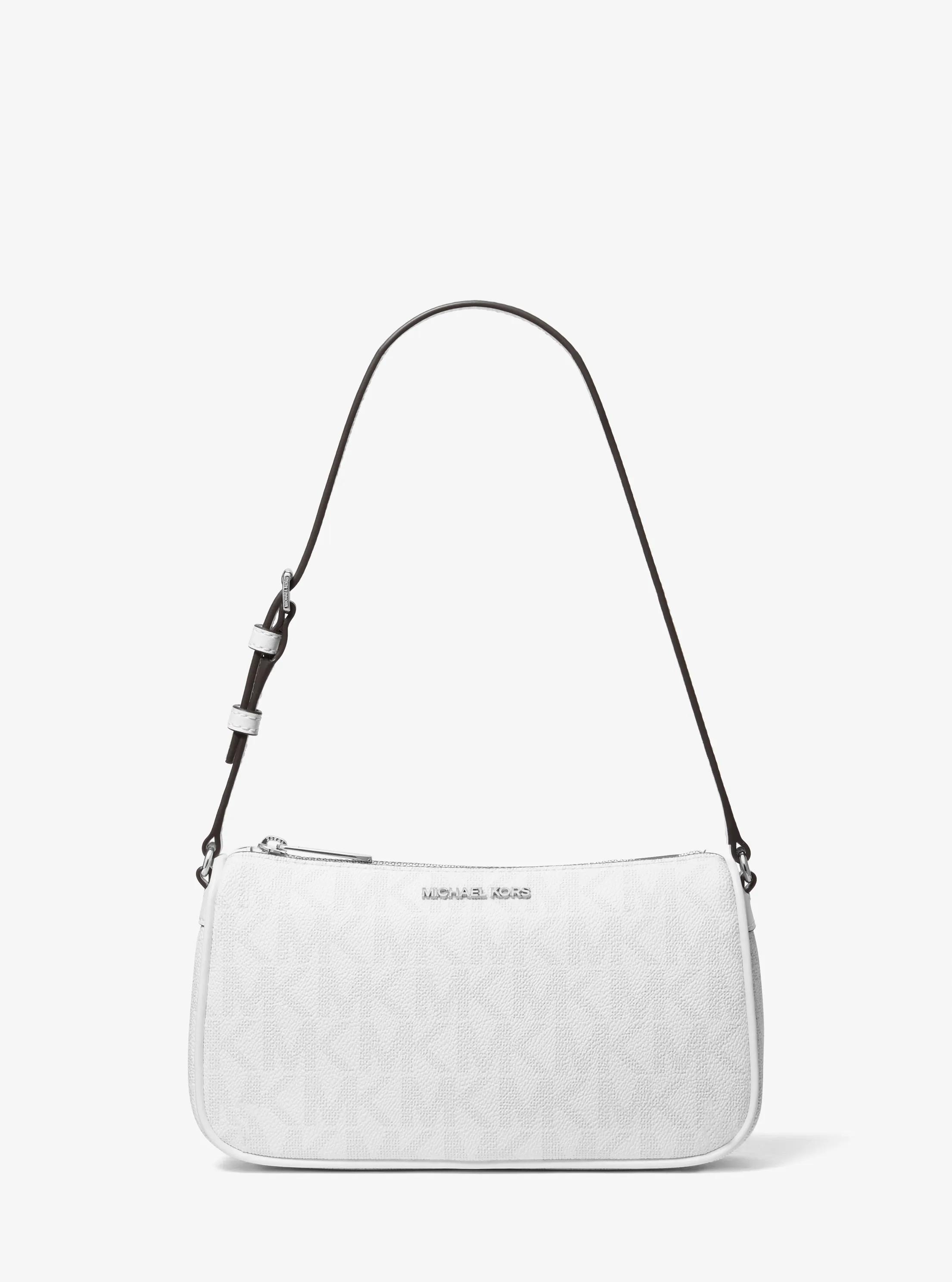 Jet Set Medium Signature Logo Pochette in OPT/ALLUM | Michael Kors