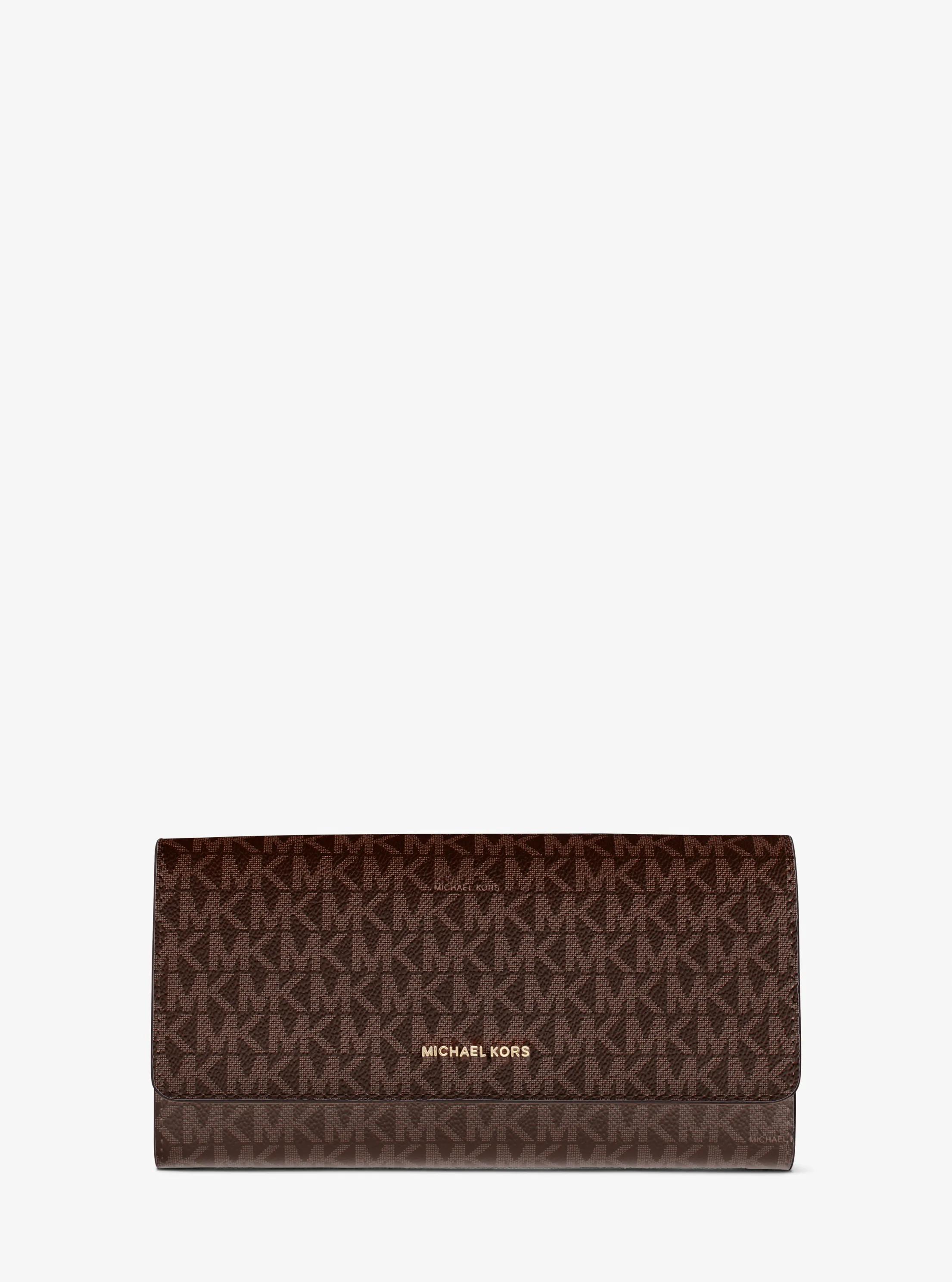 Jet Set Signature Logo Travel Organizer in BRN/ACORN | Michael Kors