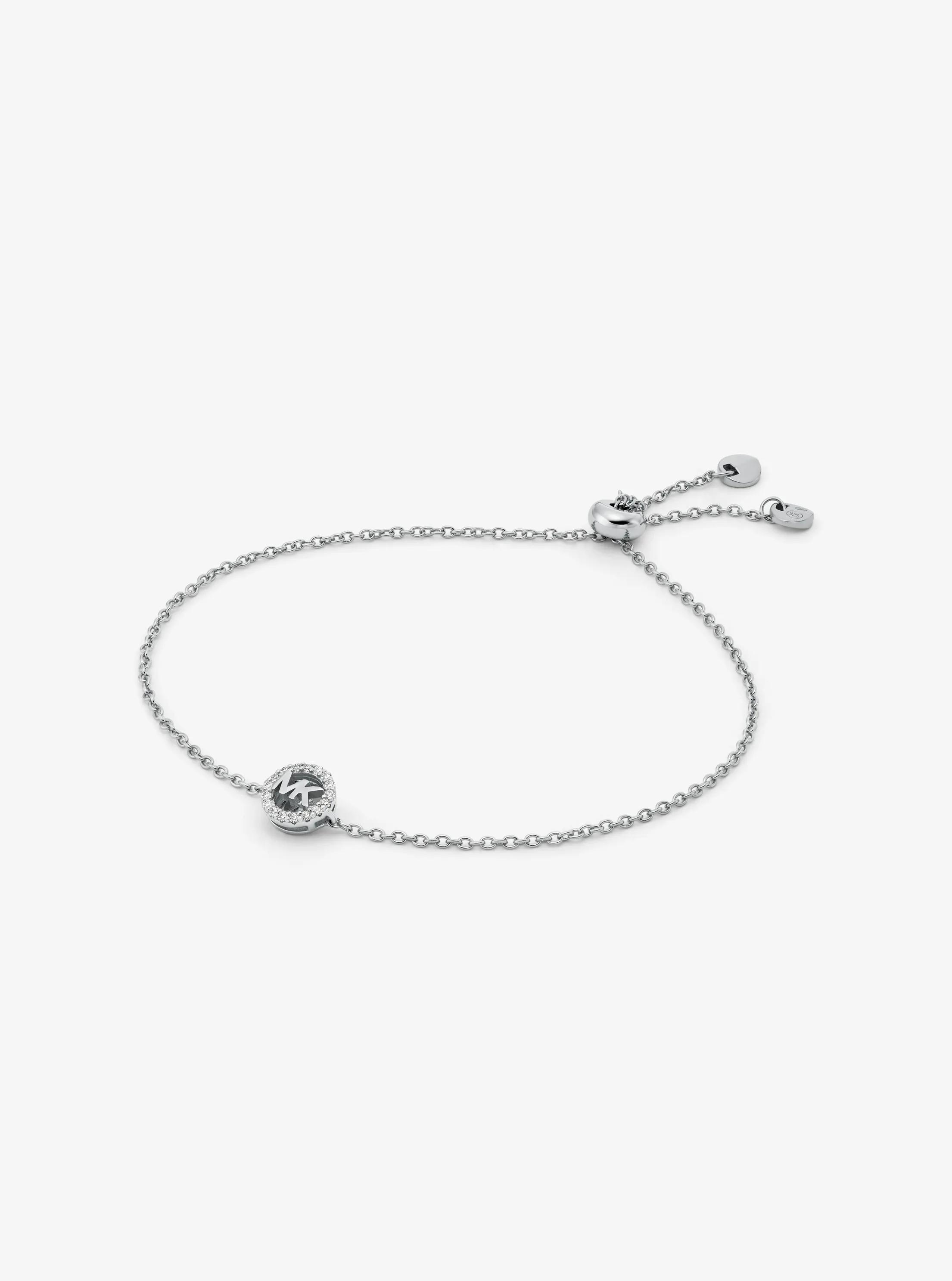 Fulton Precious Metal-Plated Sterling Silver Slider Bracelet in SILVER | Michael Kors