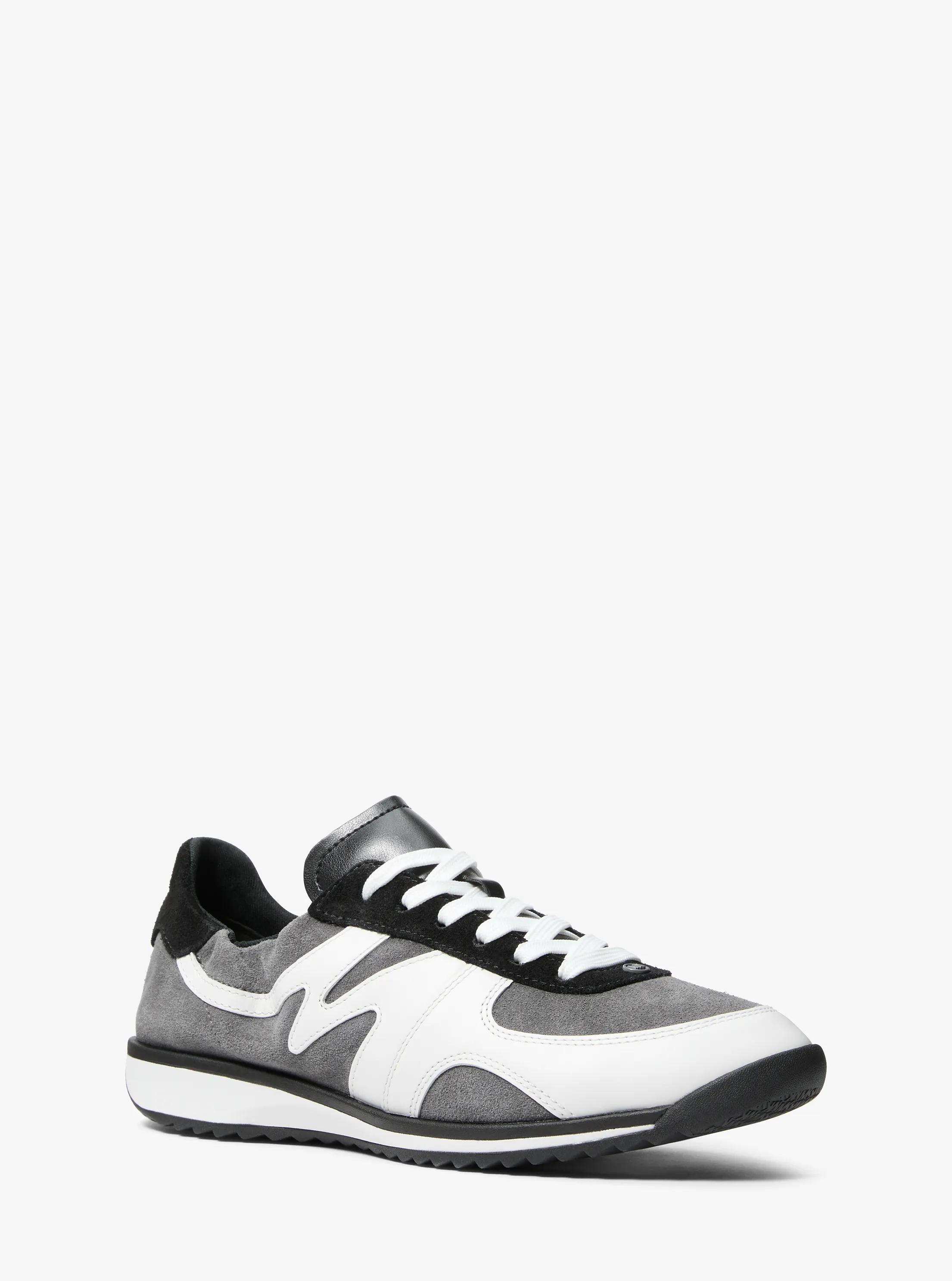 Colt Suede and Leather Trainer in HEATHER GREY | Michael Kors