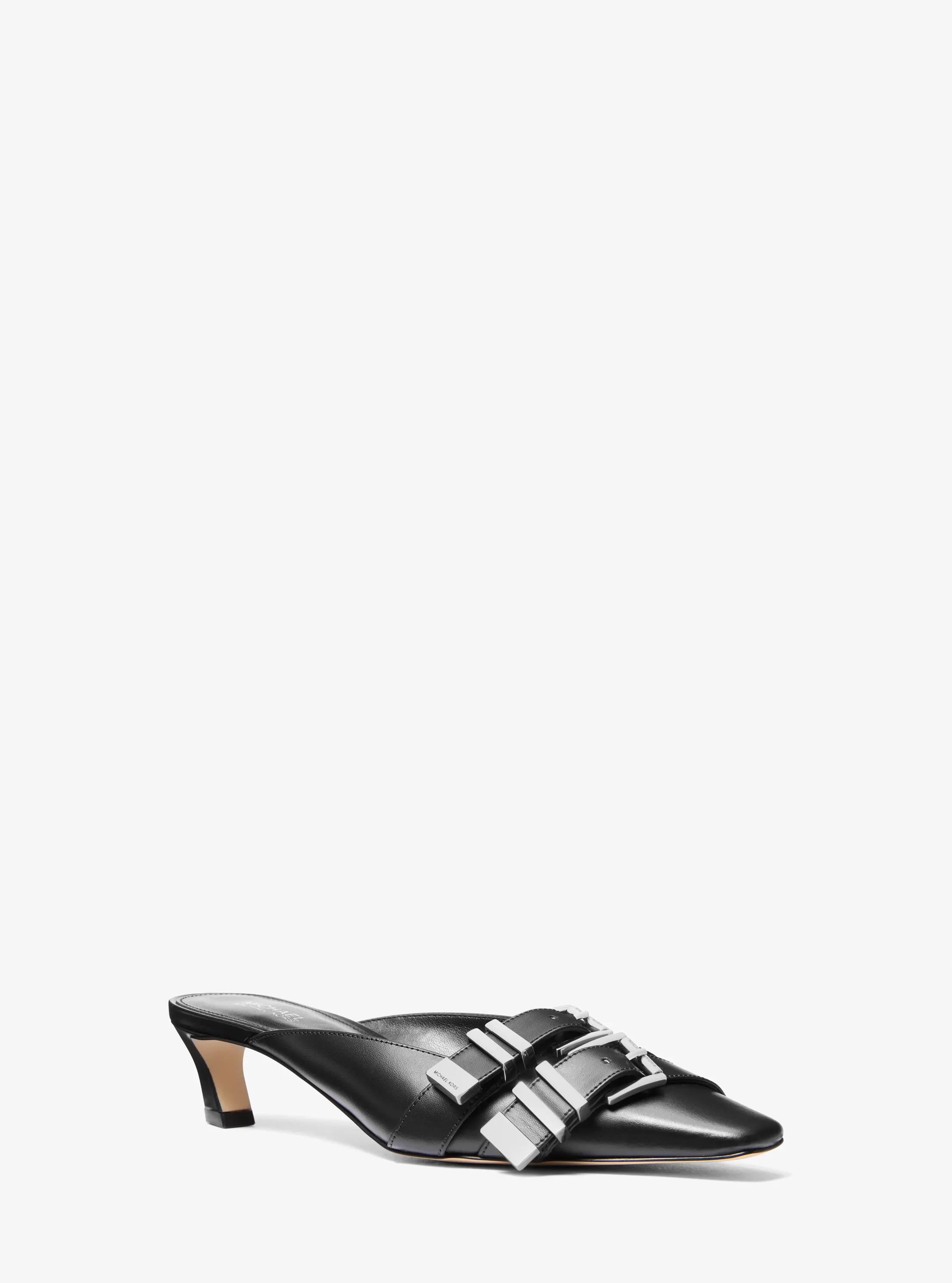 Darrington Leather Mule in BLACK | Michael Kors