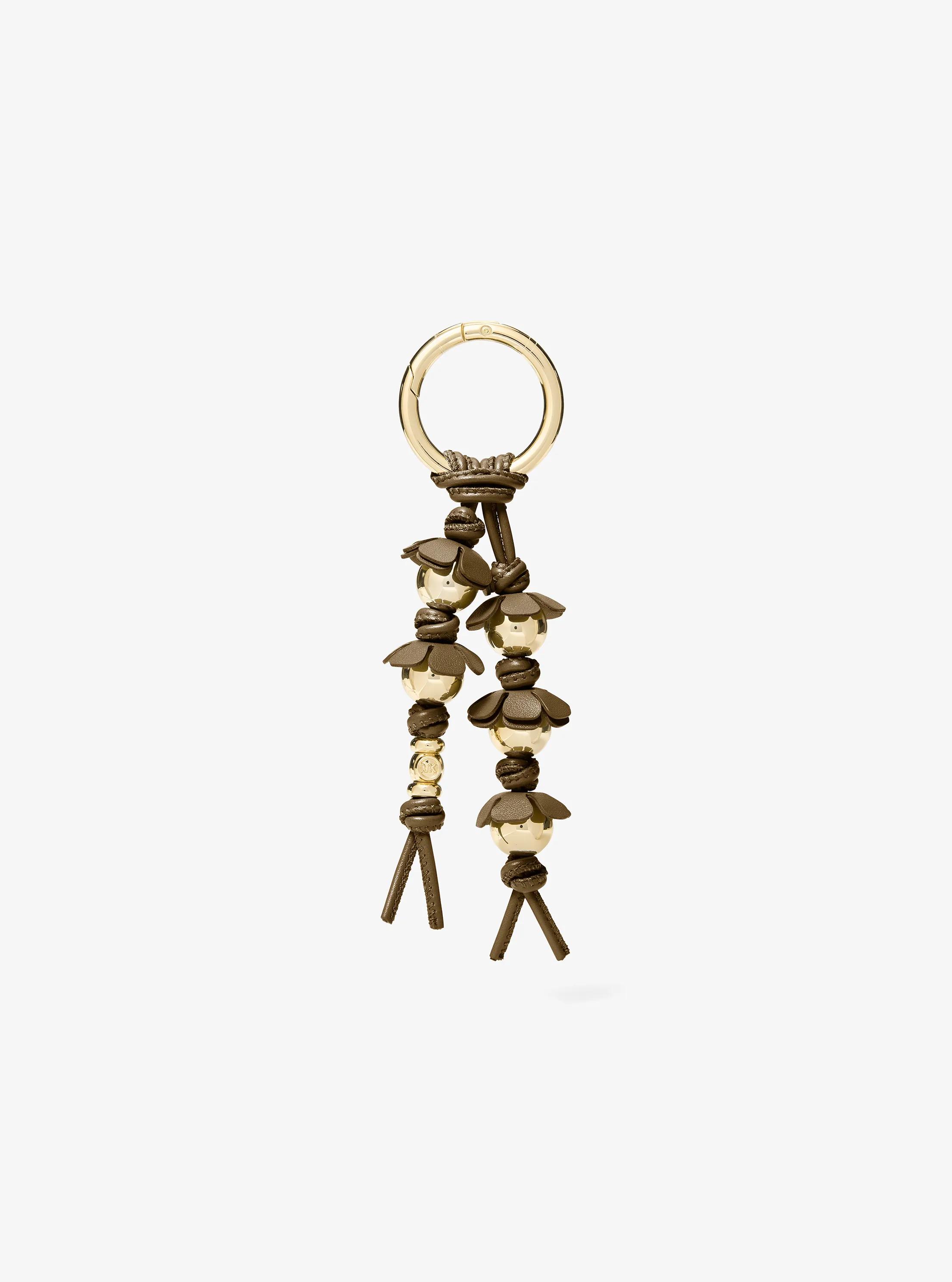 Embellished Floral Bag Charm in LODEN | Michael Kors