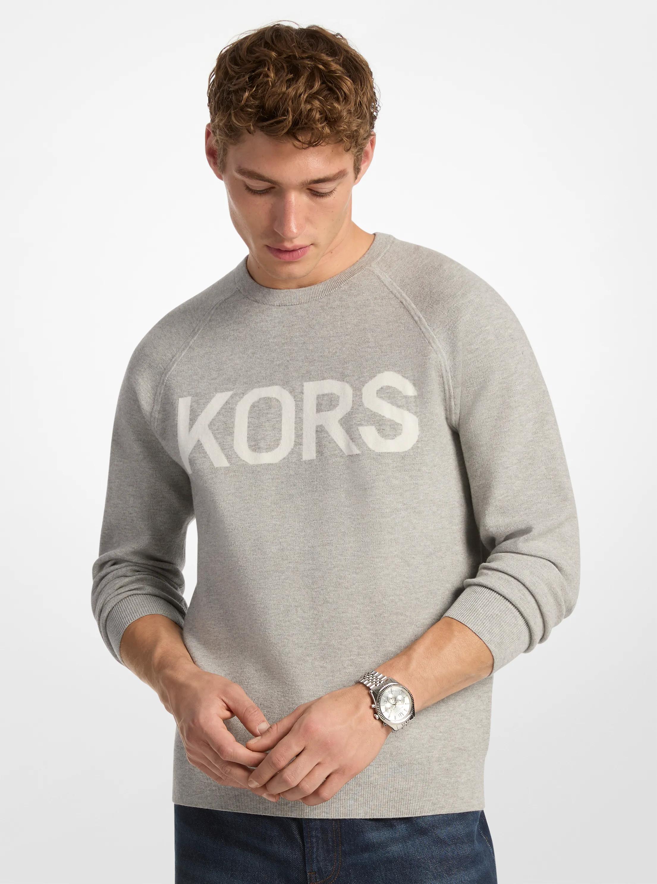 KORS Stretch Knit Sweater in HEATHER GREY | Michael Kors