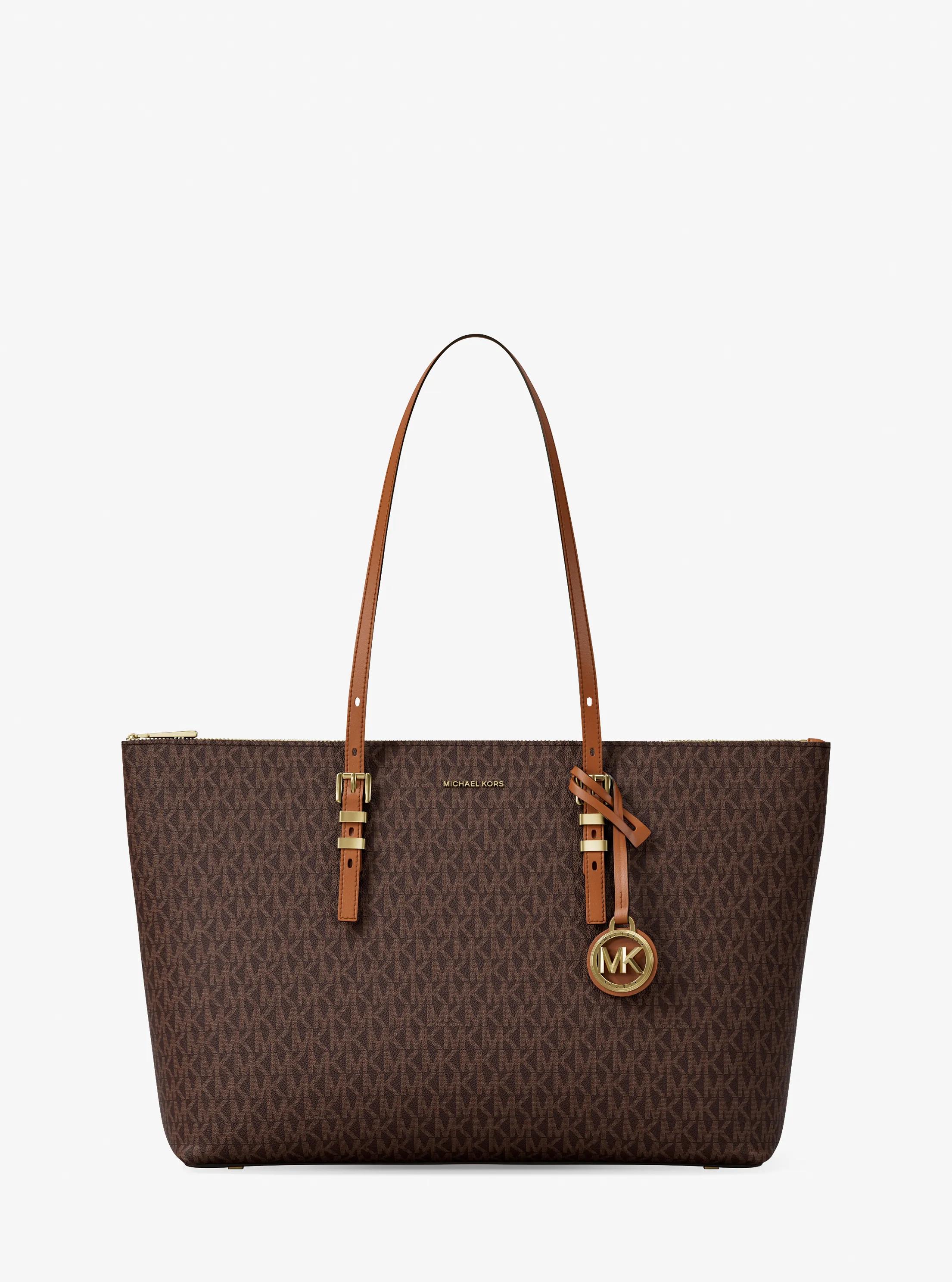 Michael Michael Kors Mk Shopper Quinn Large Mit Signature-Logomuster - Braun - Michael Kors