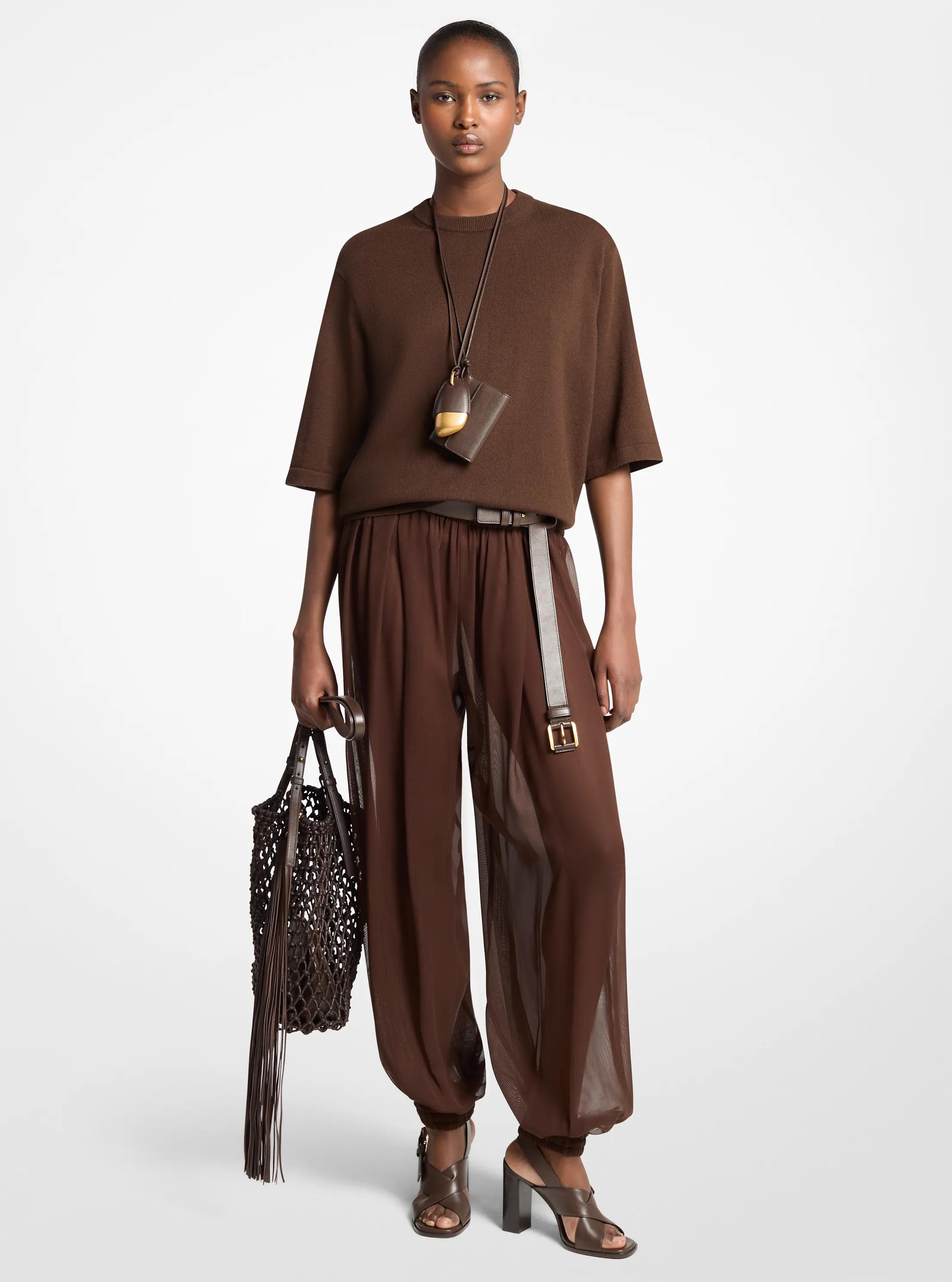 Pantal&oacute;n sarouel de voile de seda in EXPRESO | Michael Kors