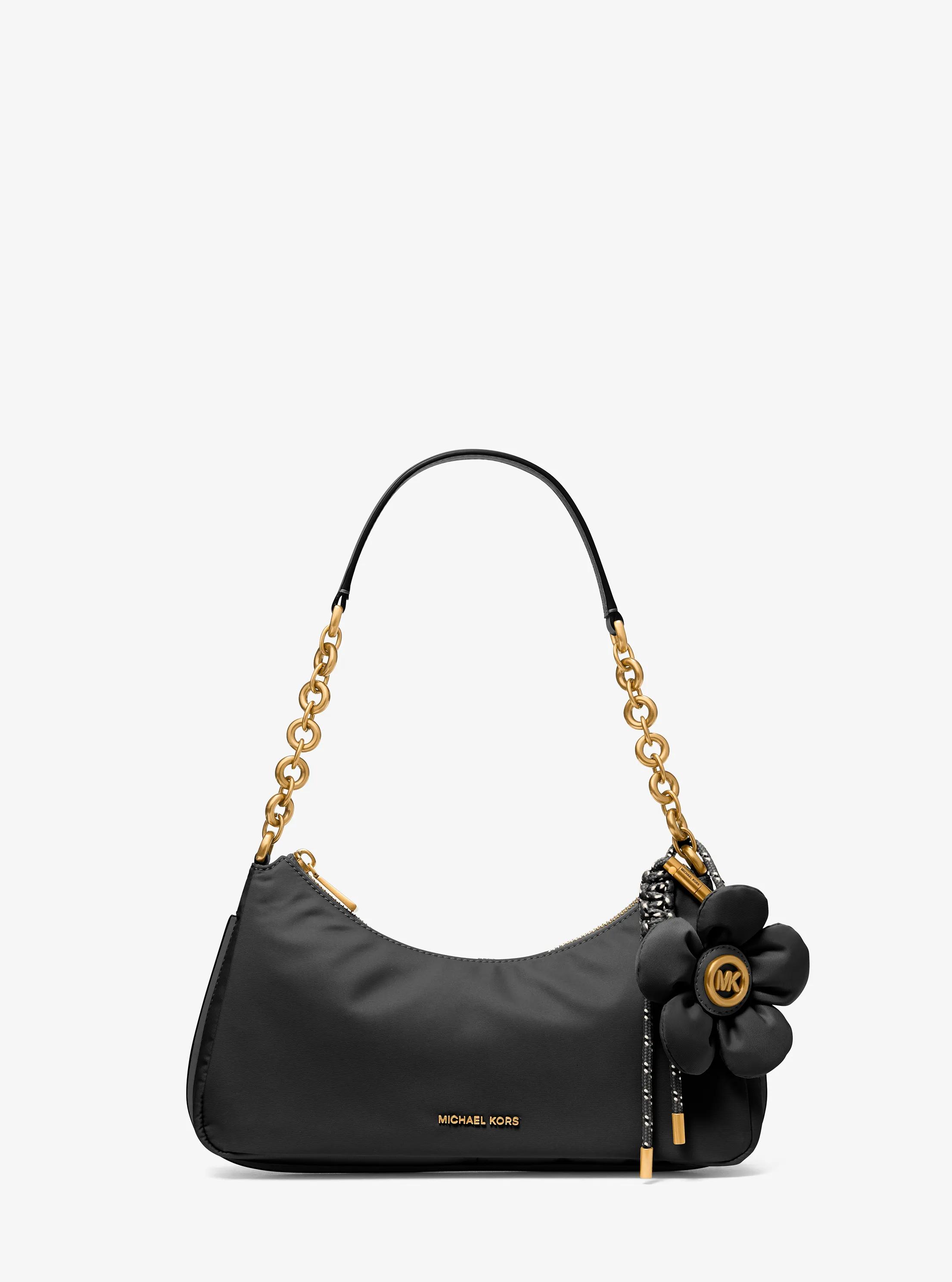 MK Pochette Nolita de taille moyenne en nylon à chaîne - Noir - Michael Kors