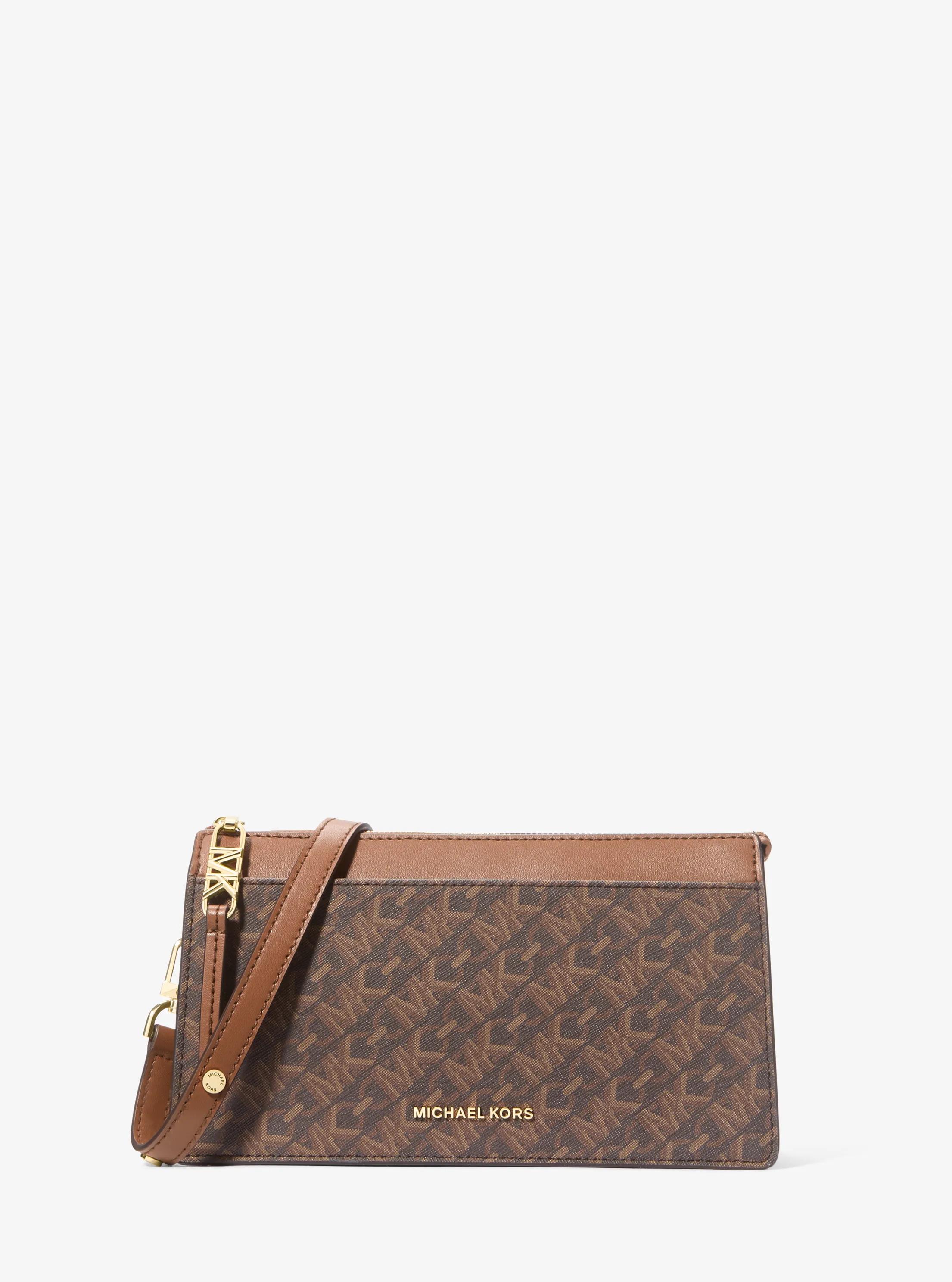 Large Empire Signature Logo Convertible Crossbody Bag in BROWN/LUGGAGE | Michael Kors