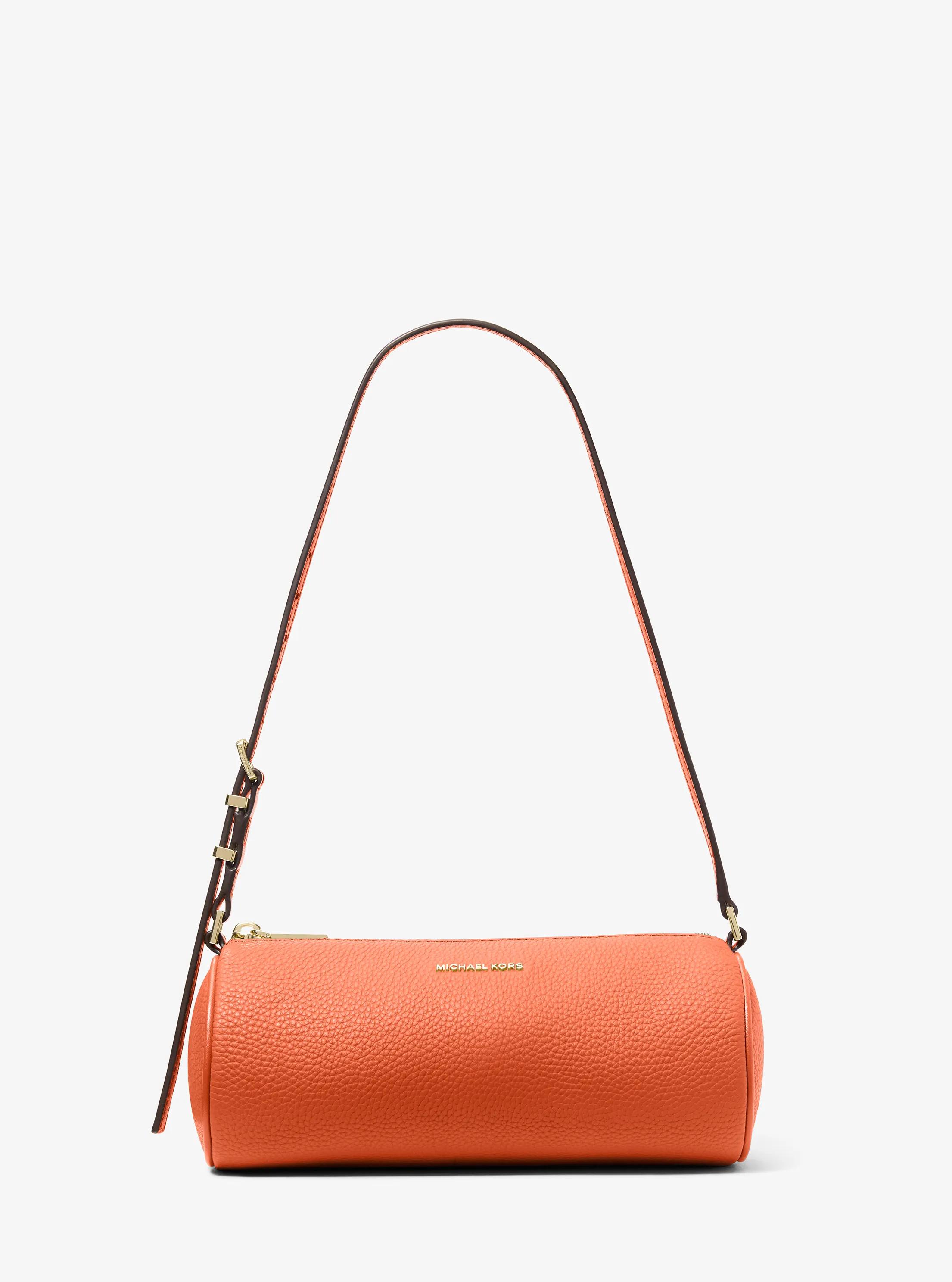 Izzy Small Pebbled Leather Barrel Pochette in MIMOSA | Michael Kors