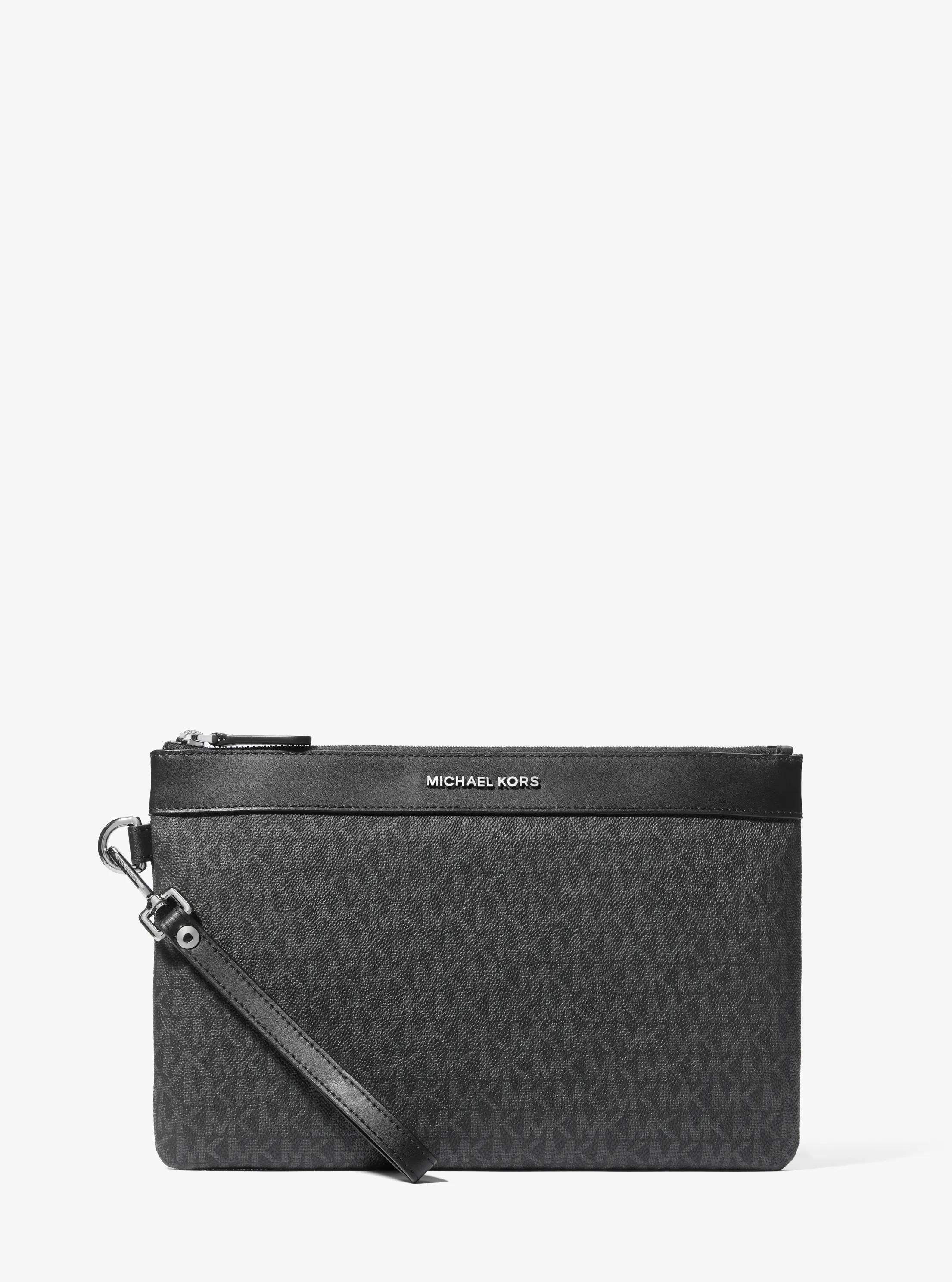 Logo Travel Pouch in BLACK | Michael Kors