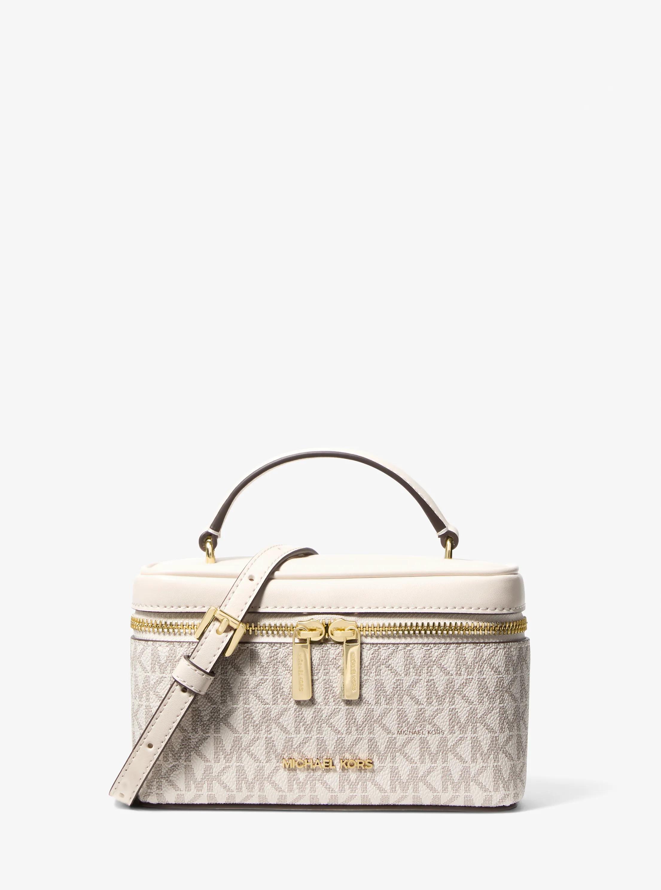 Vivi Small Signature Logo Vanity Crossbody Bag in LT CRM MULTI | Michael Kors