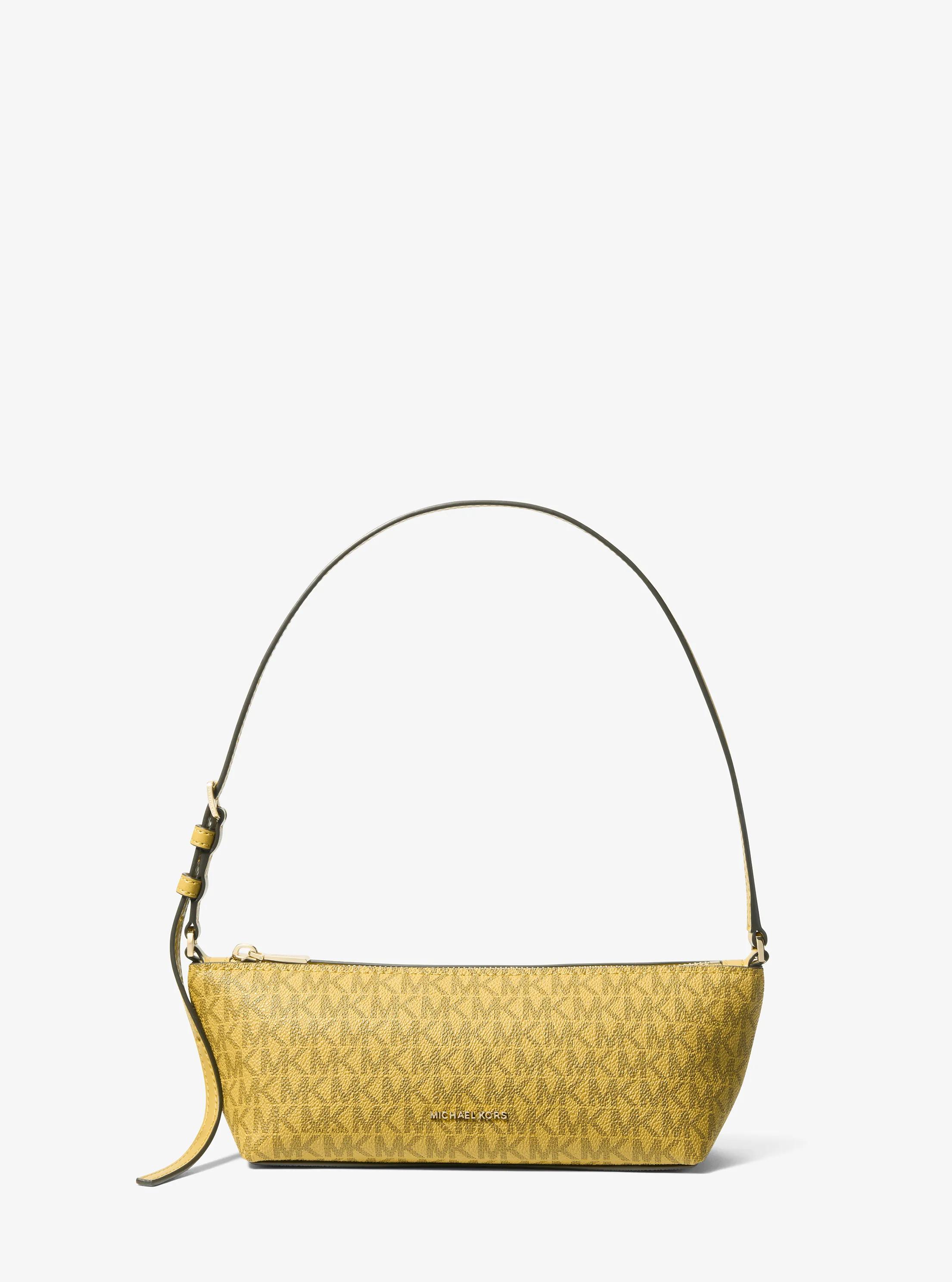 Petit sac Laila &agrave; logo Signature in CHARTREUSE | Michael Kors