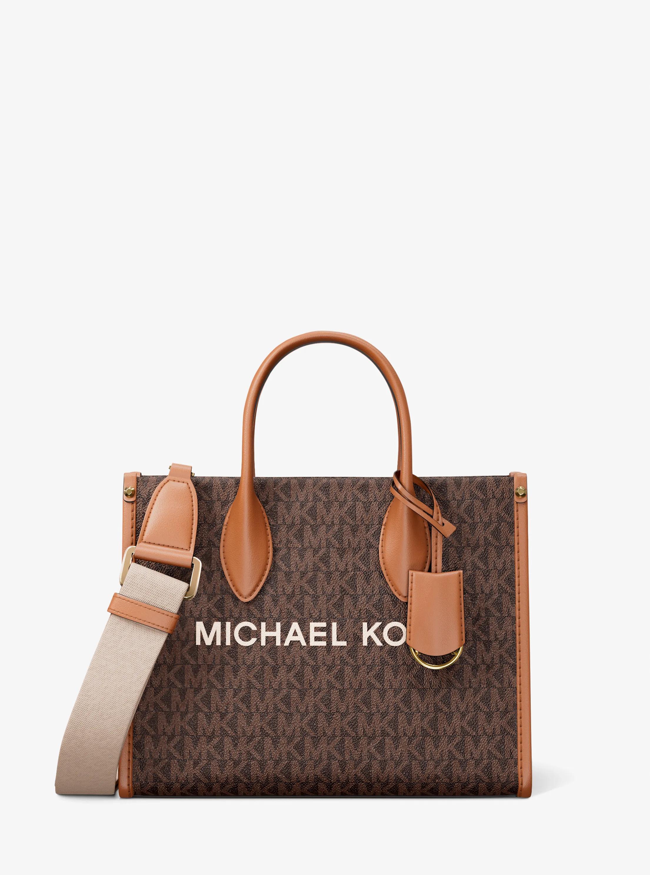 Mirella Small Signature Logo Crossbody Bag in BROWN - Sale