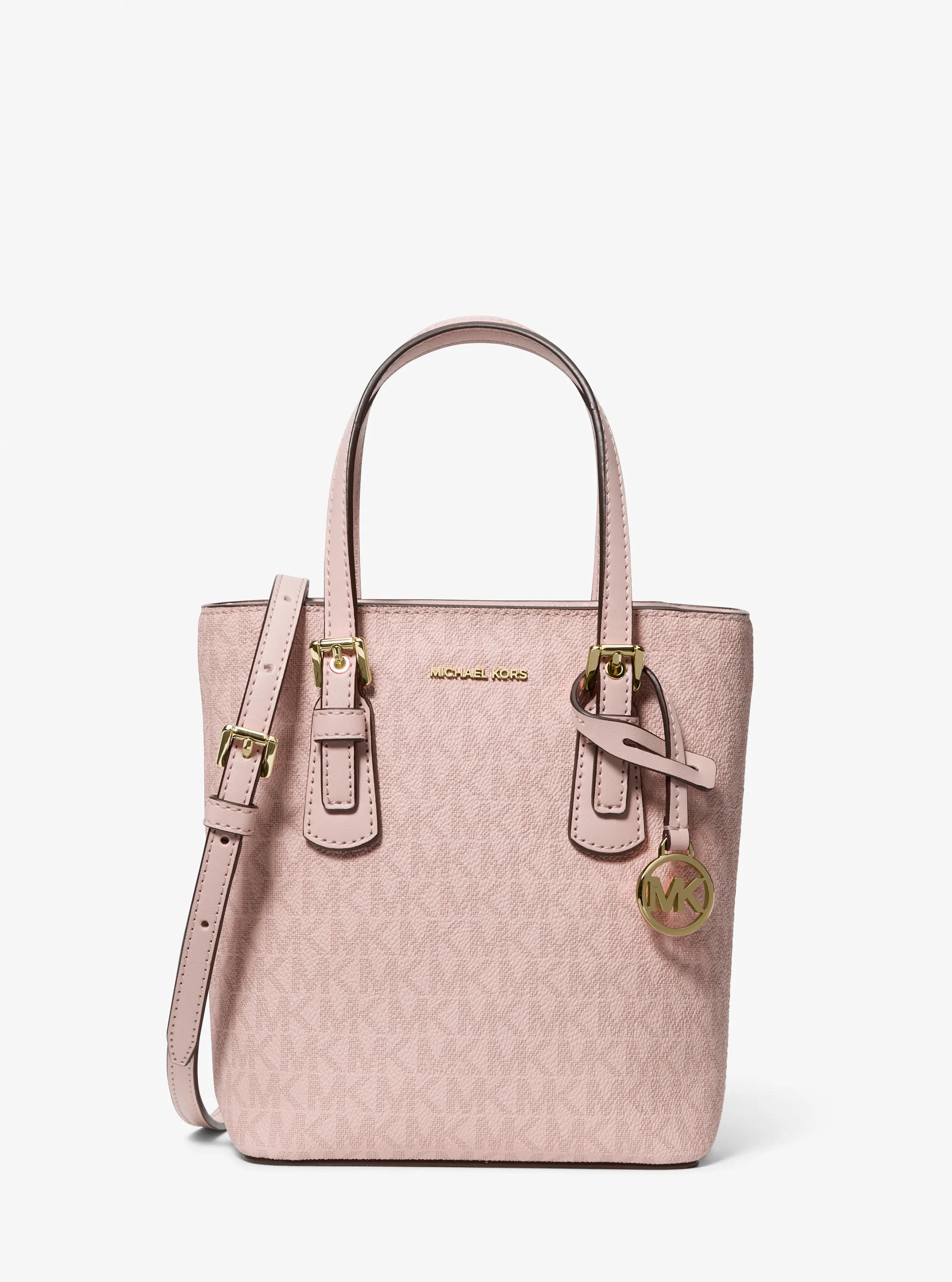 Voyager Extra-Small Signature Logo Convertible Crossbody Bag in POWDER BLUSH | Michael Kors