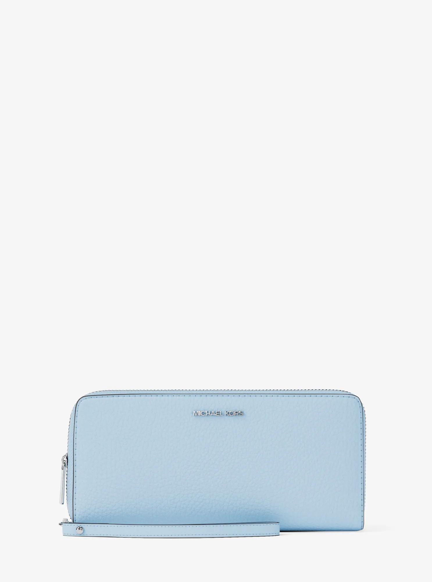 Grand portefeuille continental en cuir grain&eacute; in OC&Eacute;AN P&Acirc;LE | Michael Kors