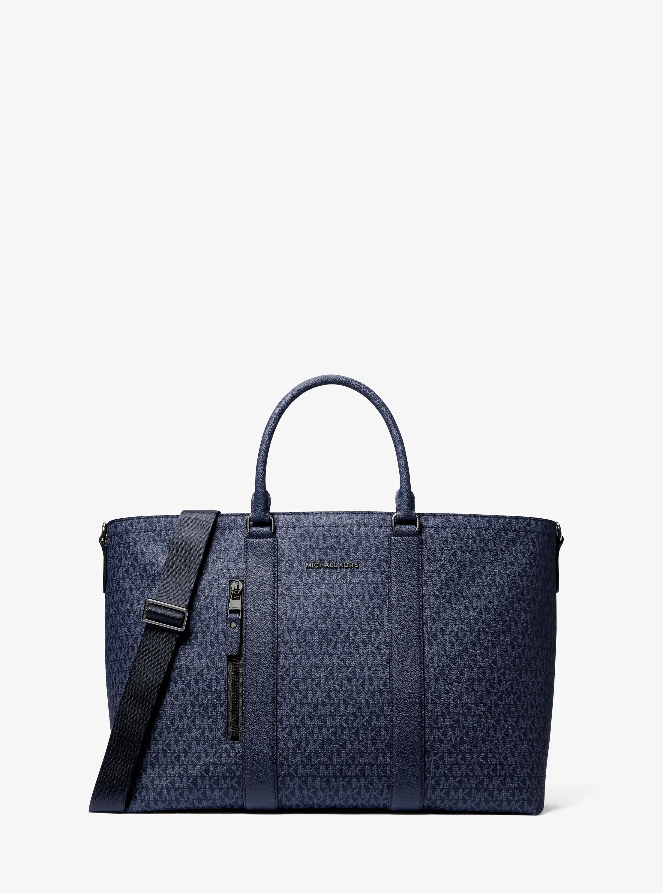 Hudson Signature Logo Tote Bag in DRESS BLUES | Michael Kors