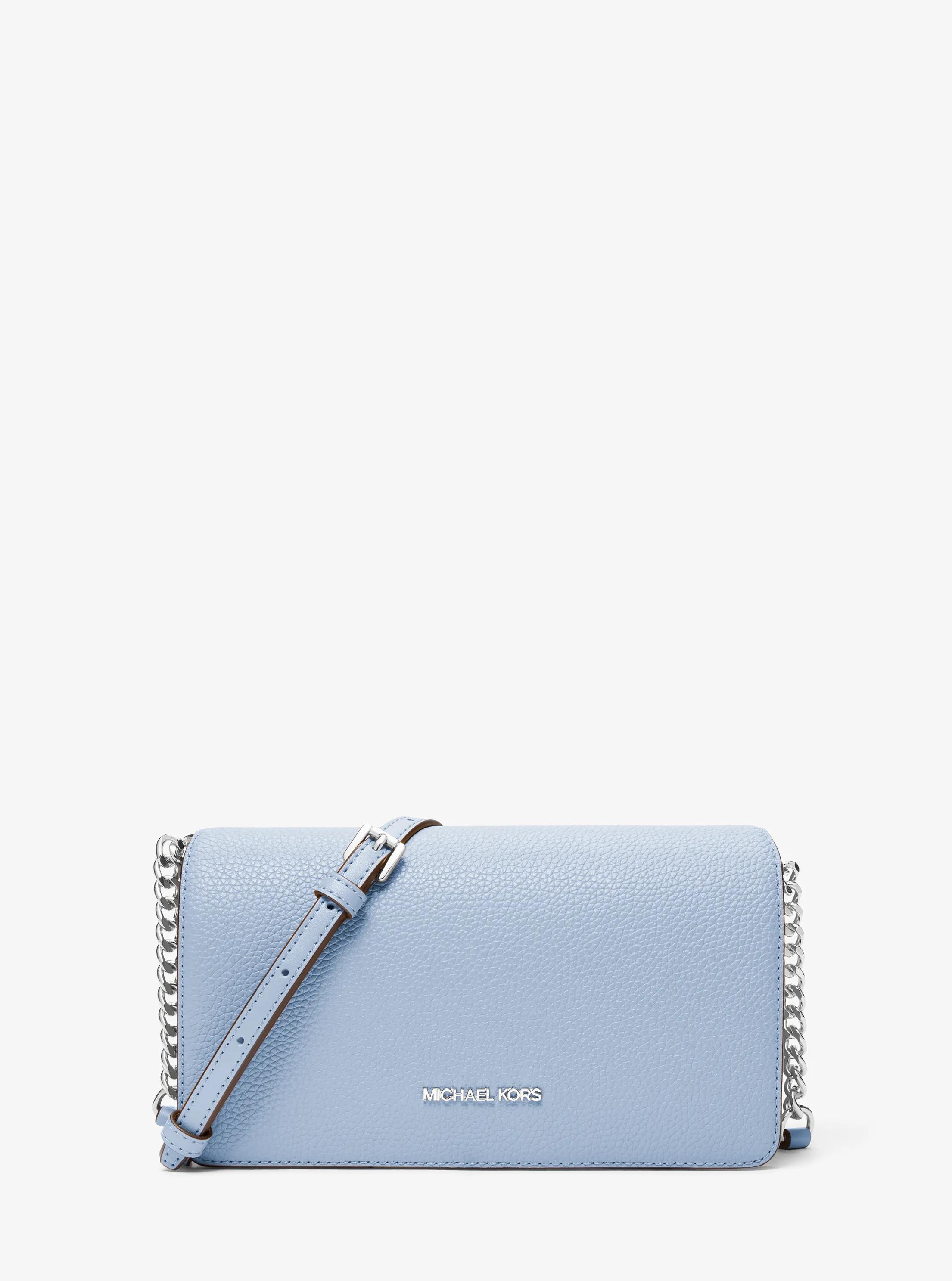 Bandolera Jet Set Travel mediana de piel granulada in OC&Eacute;ANO P&Aacute;LIDO | Michael Kors